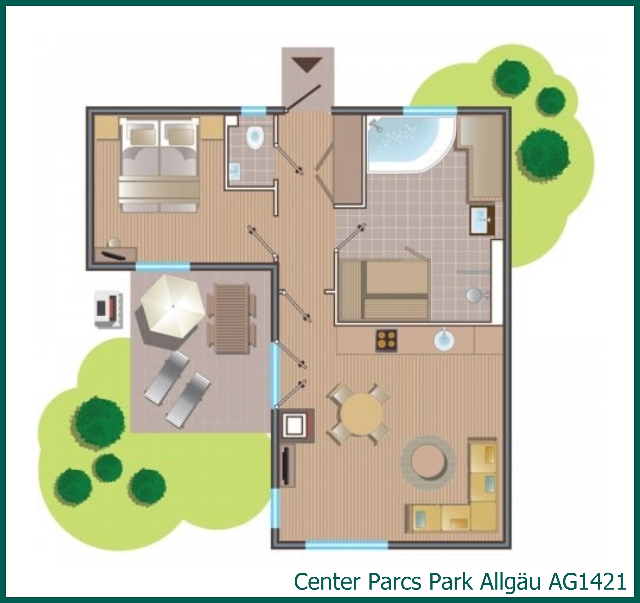 VIP-Ferienhaus AG1421 in Park Allgäu