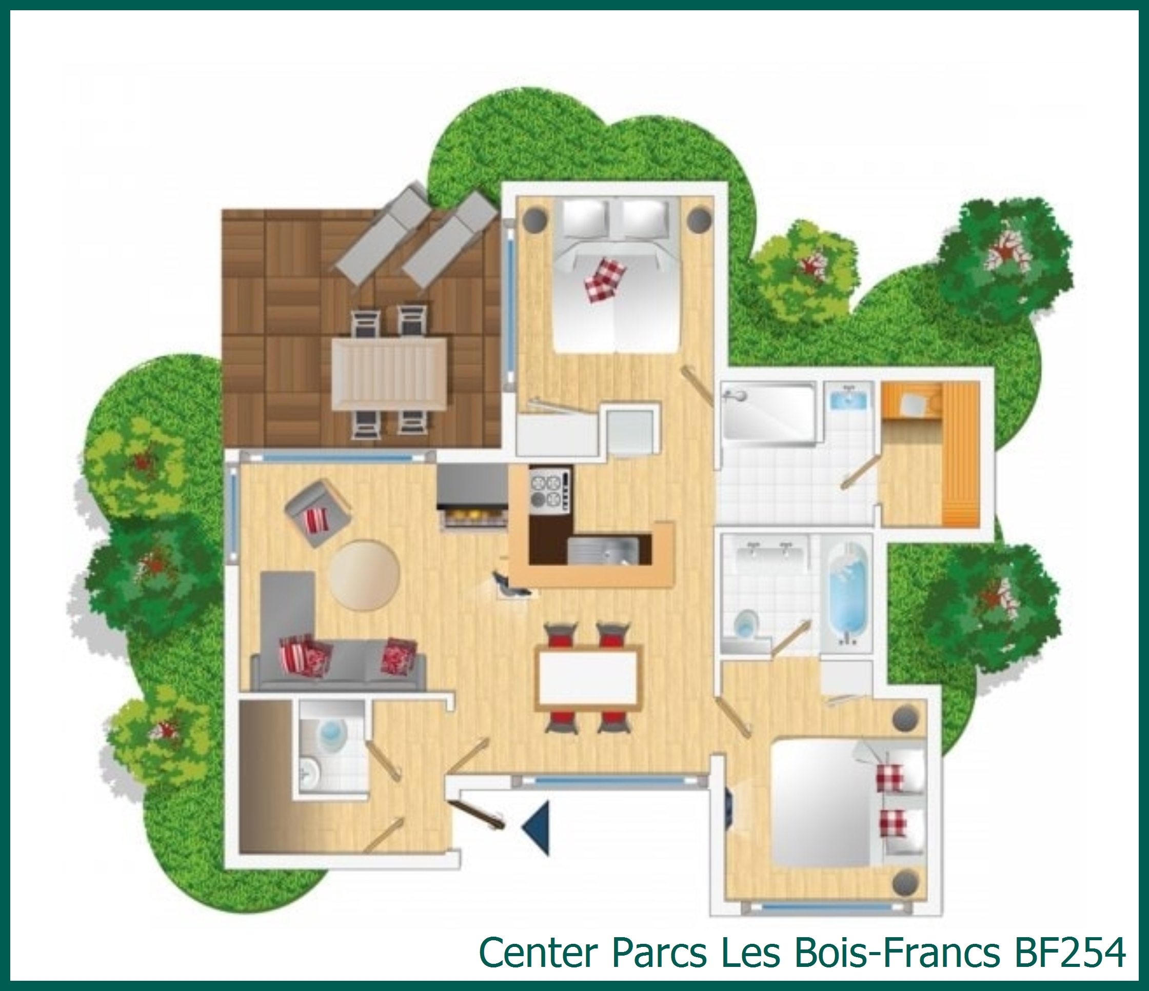 VIP-Ferienhaus BF254 in Les Bois-Francs