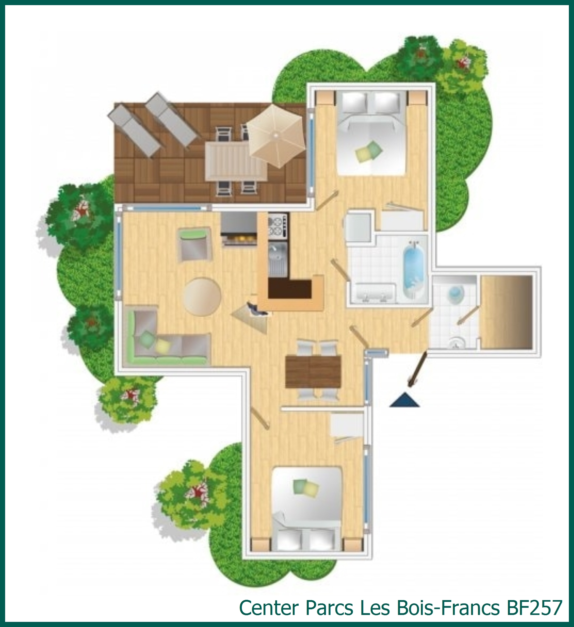 Premium-Ferienhaus BF257 in Les Bois-Francs