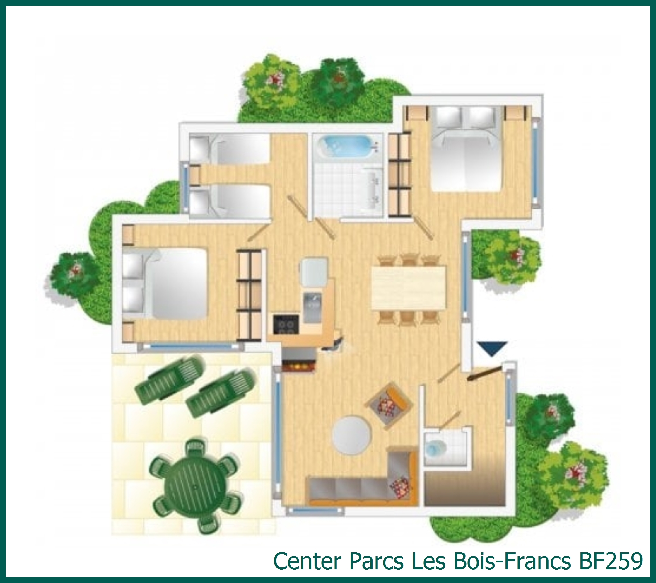 Comfort-Ferienhaus BF259 in Les Bois-Francs