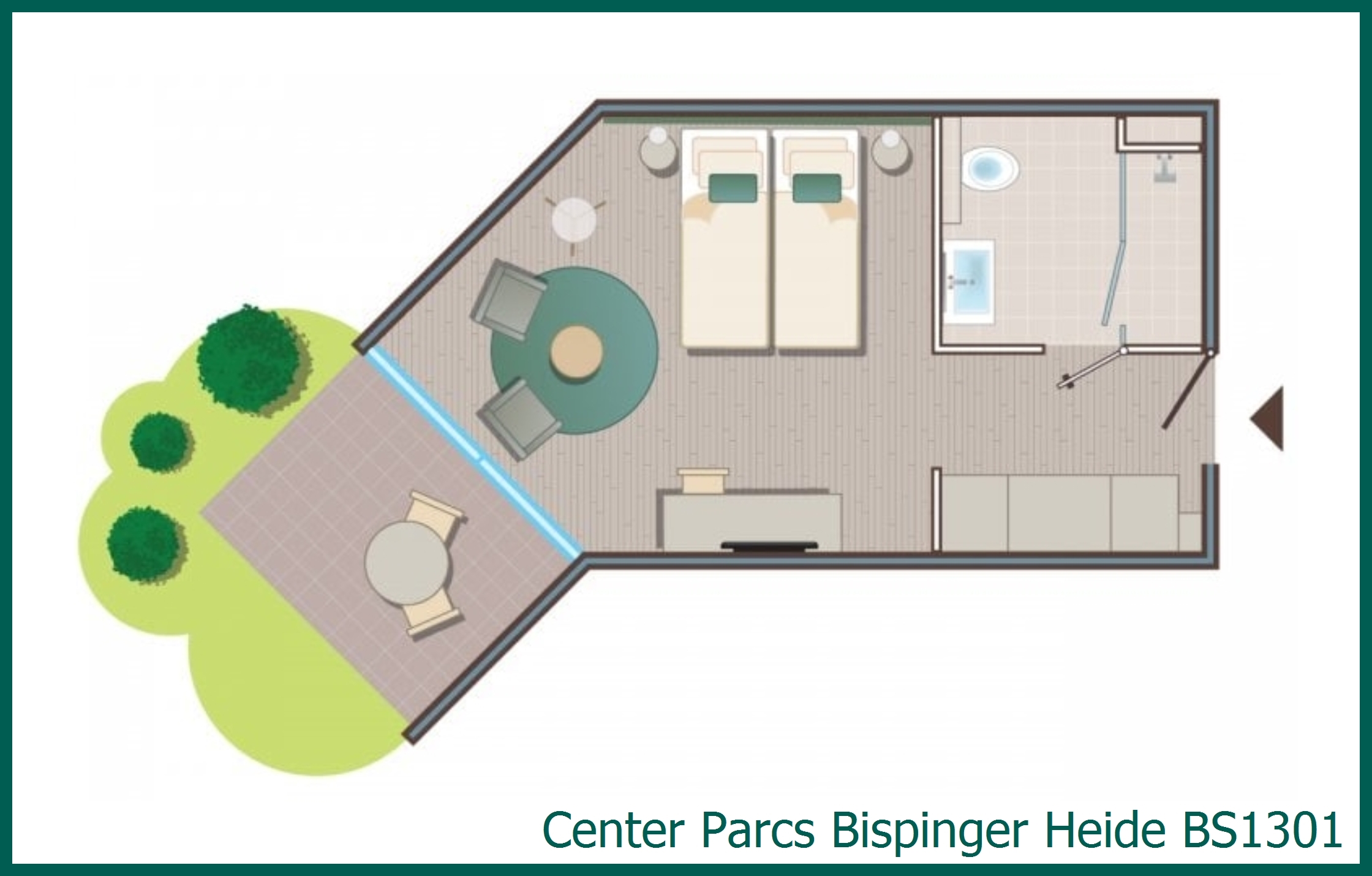 Hotelzimmer BS1301 in Bispinger Heide