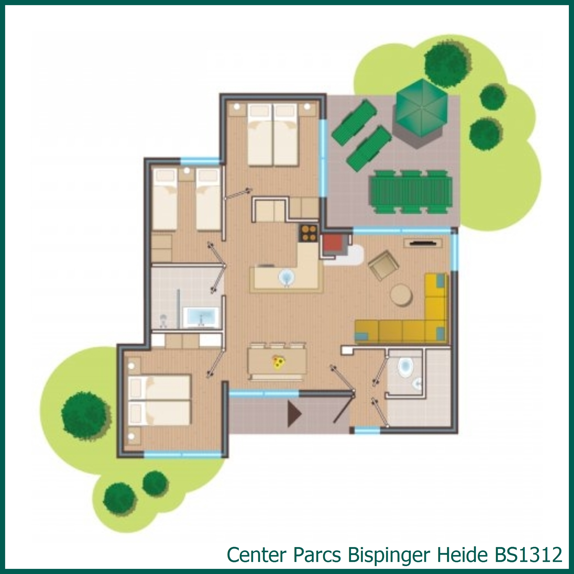 Comfort-Ferienhaus BS1312 in Bispinger Heide