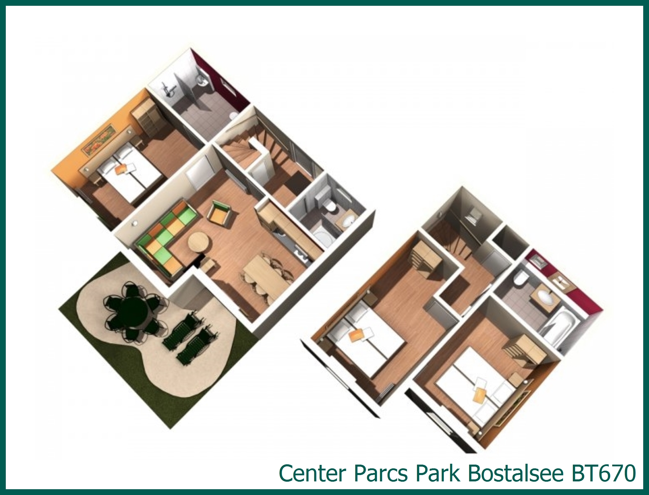 Comfort-Ferienhaus rollstuhlgerecht BT670 in Park Bostalsee