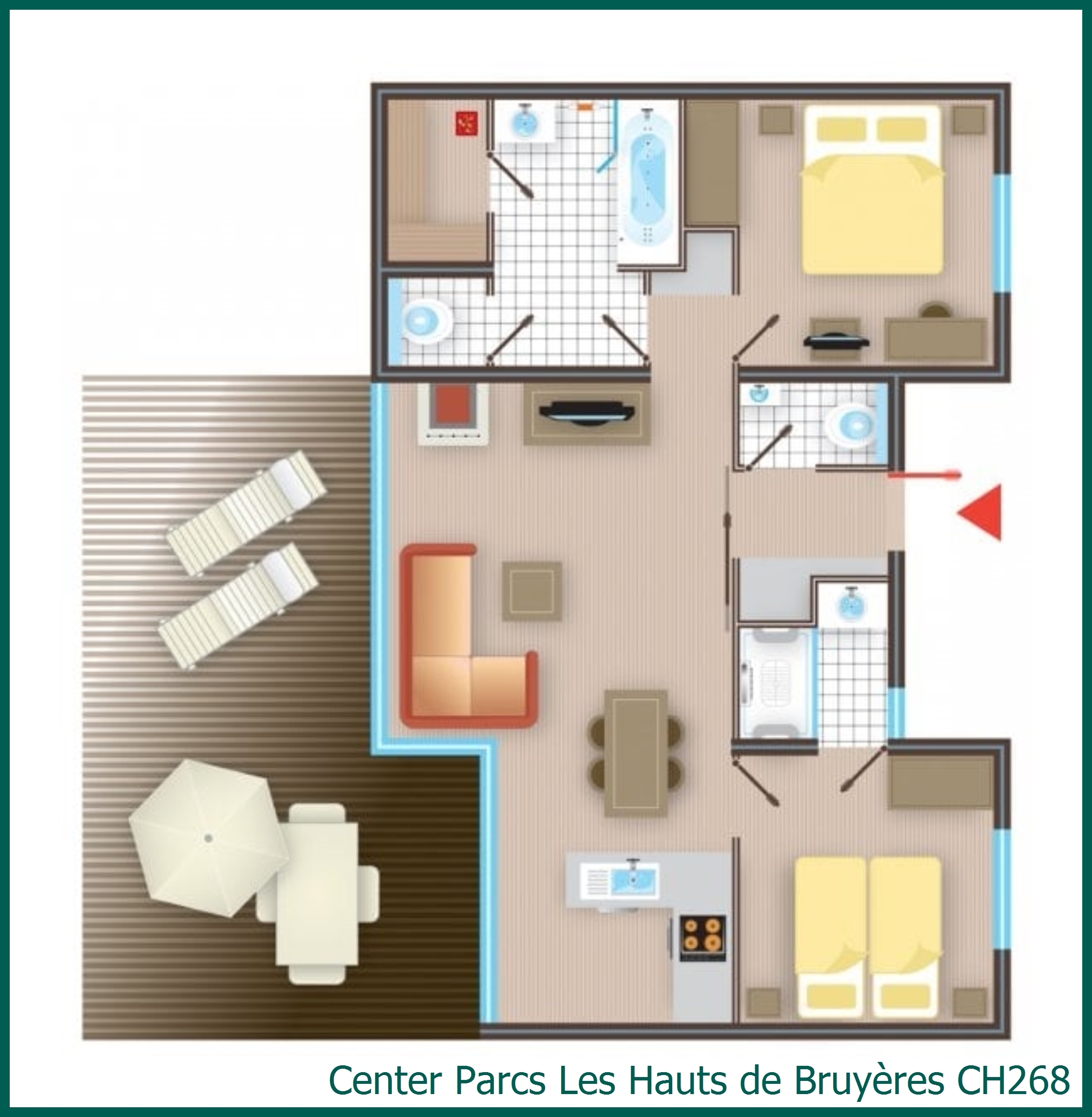 Ferienhaus CH268 in Les Hauts de Bruyères