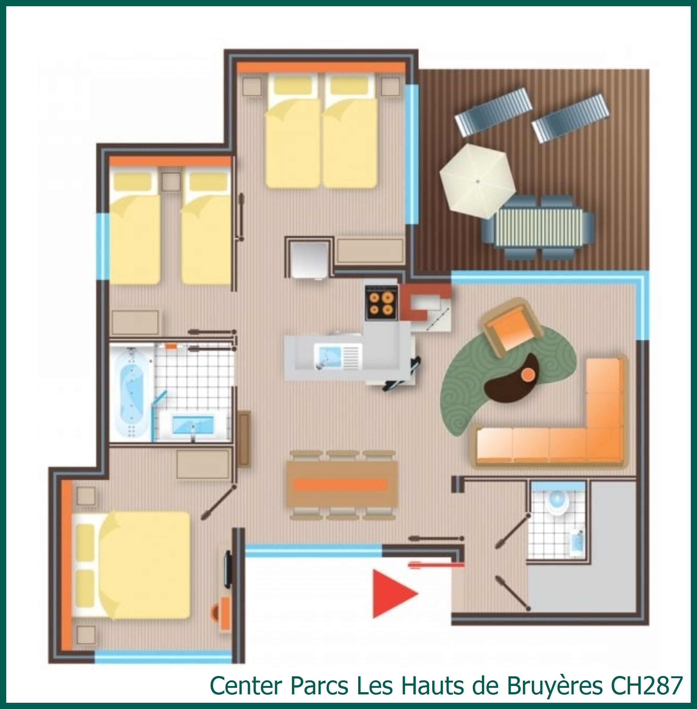 Ferienhaus CH287 in Les Hauts de Bruyères