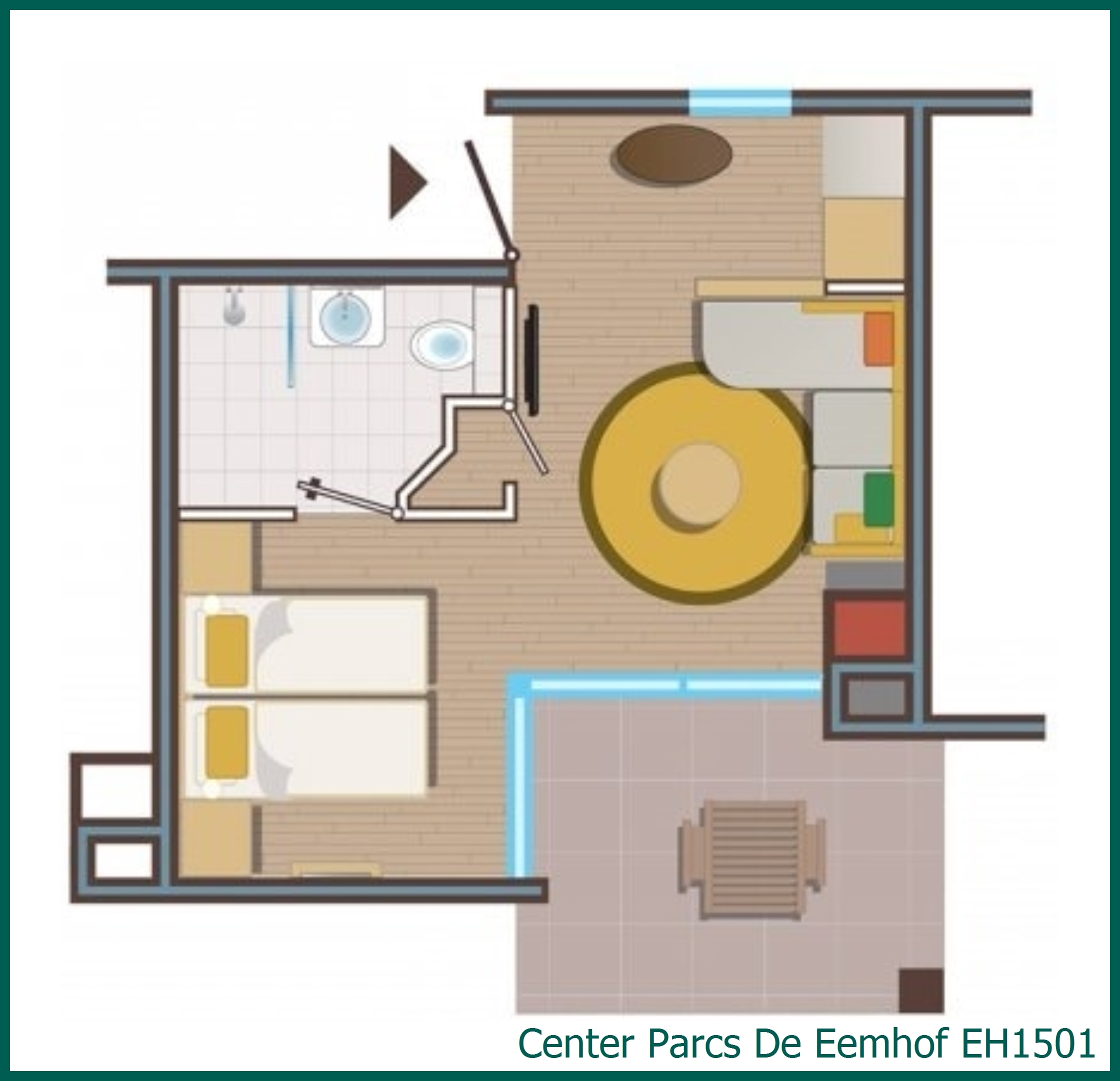 Hotelzimmer EH1501 in De Eemhof