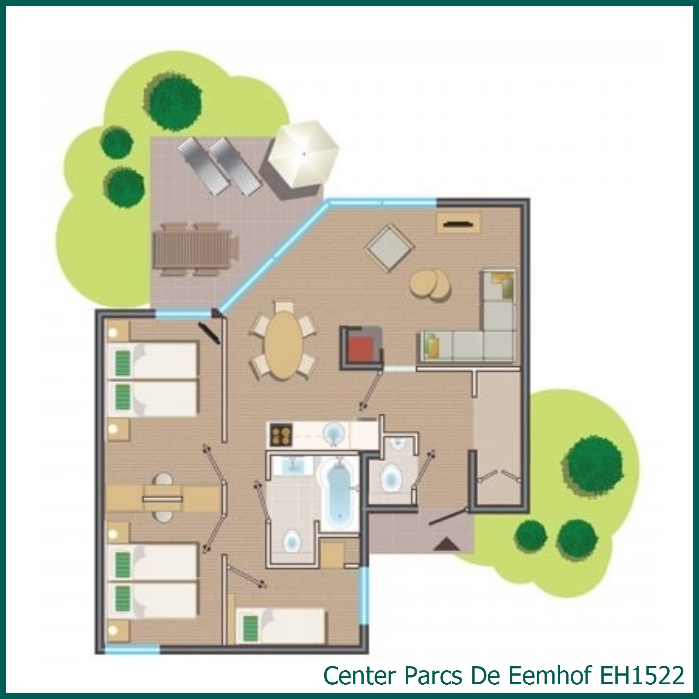 Premium-Ferienhaus EH1522 in De Eemhof