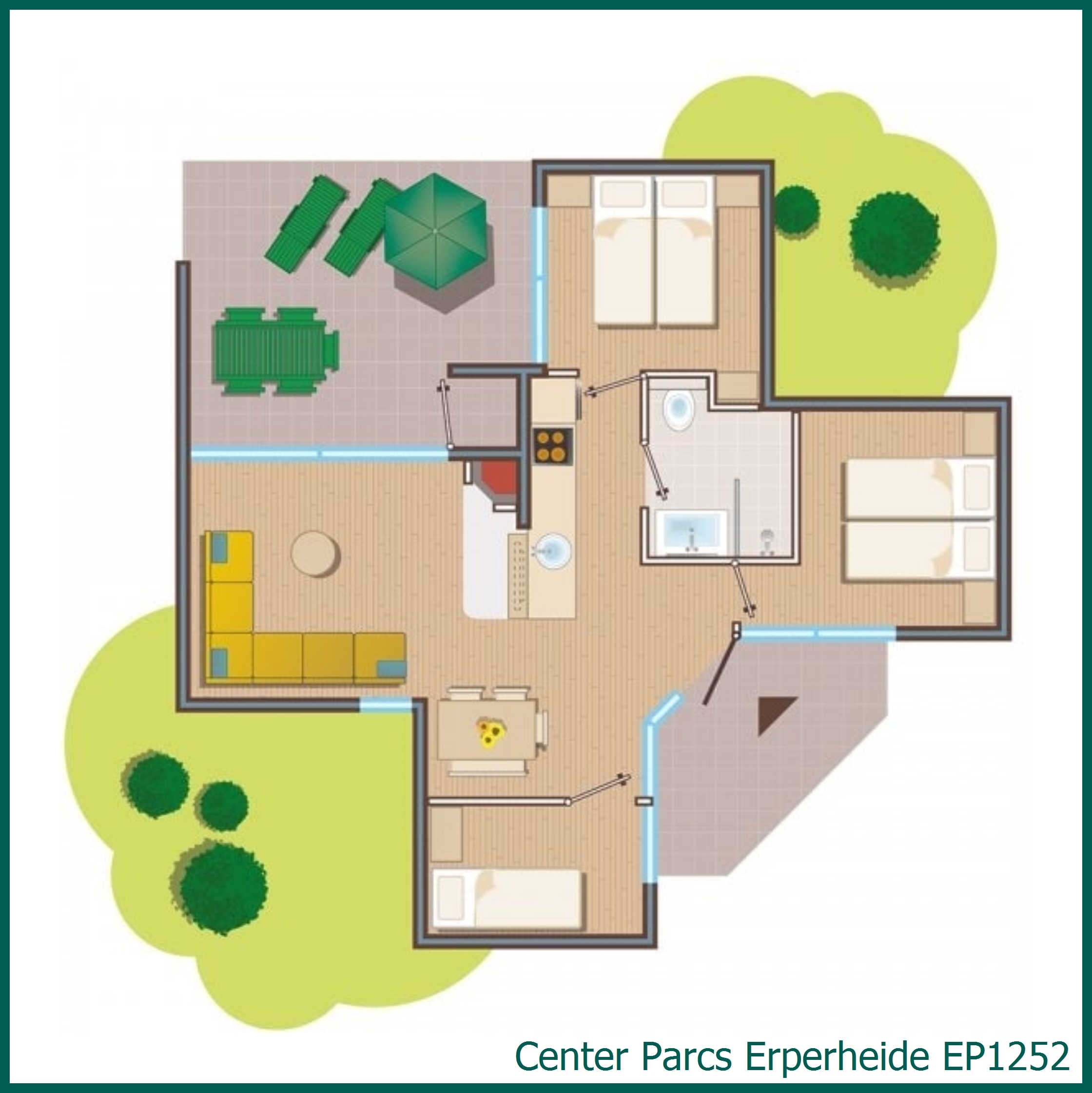 Comfort-Ferienhaus EP1252 in Erperheide