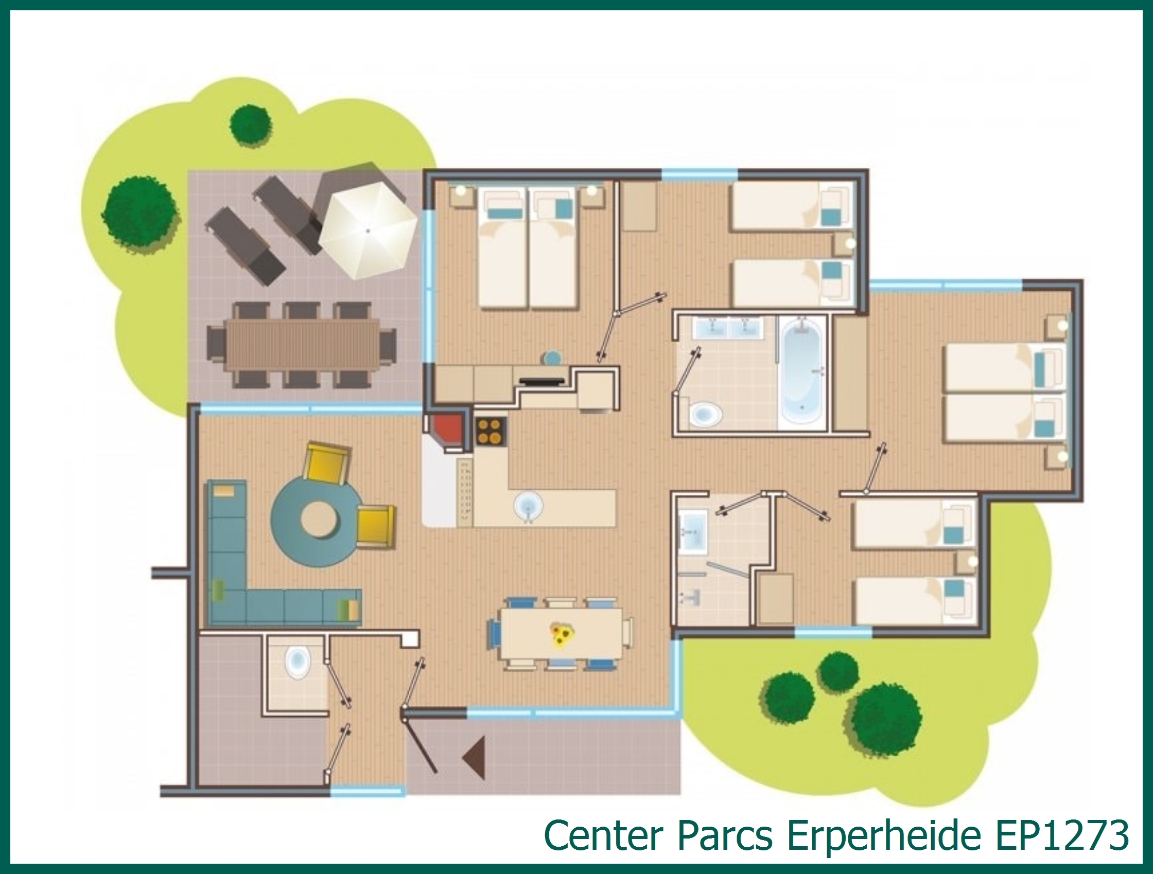 Premium-Ferienhaus EP1273 in Erperheide