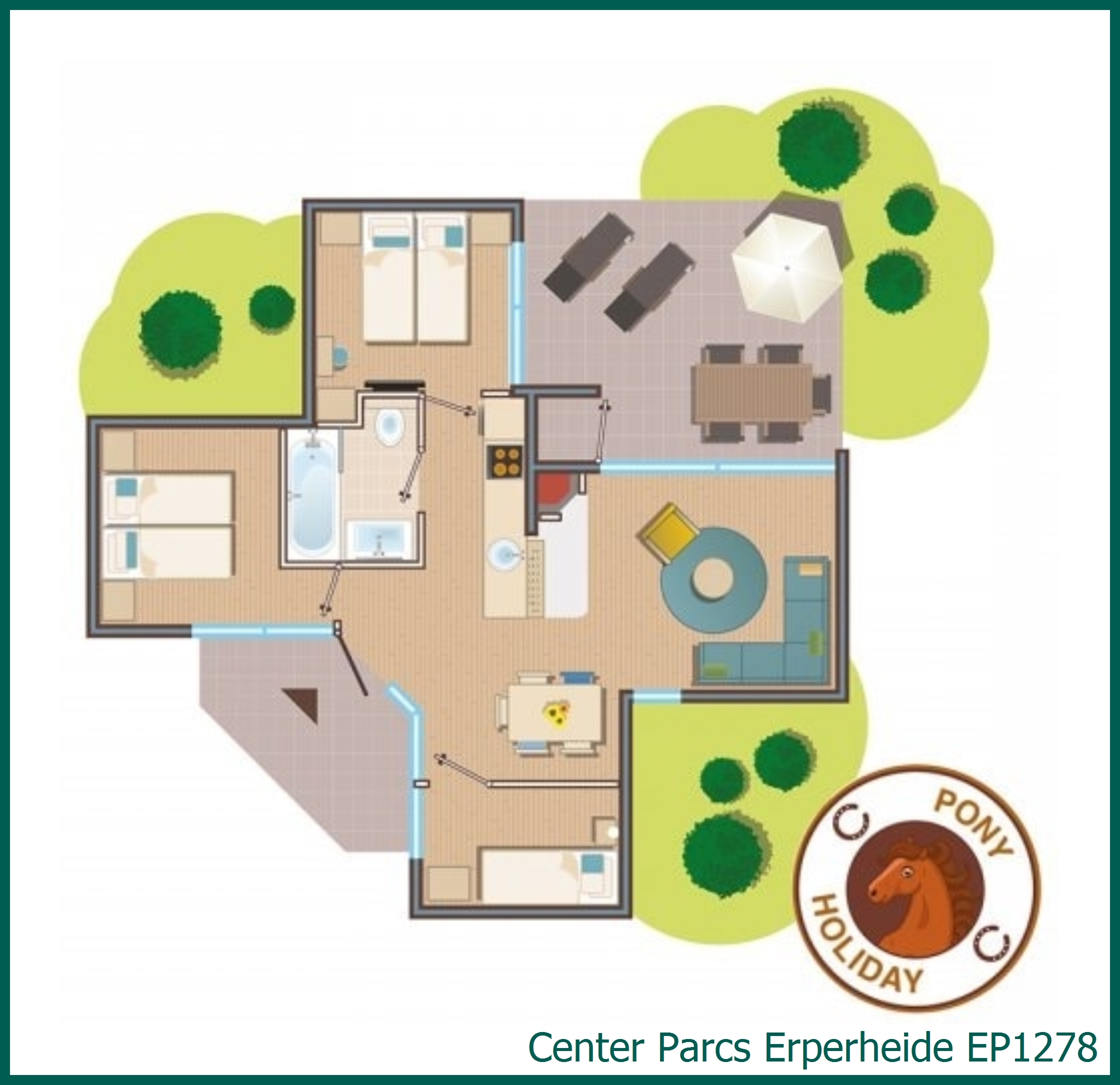 Pony-Ferienhaus EP1278 in Erperheide