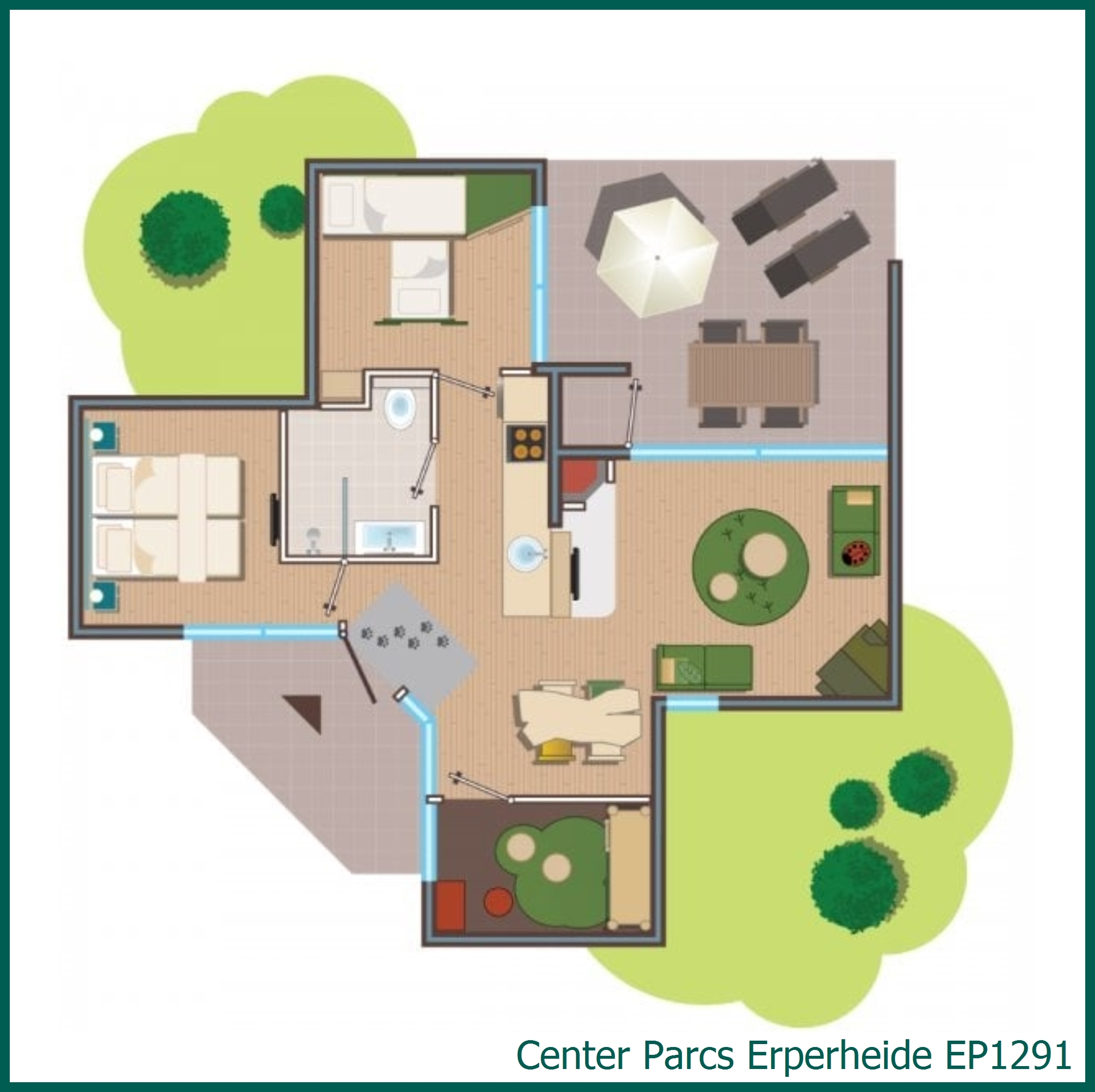 Waldtiere-Ferienhaus EP1291 in Erperheide