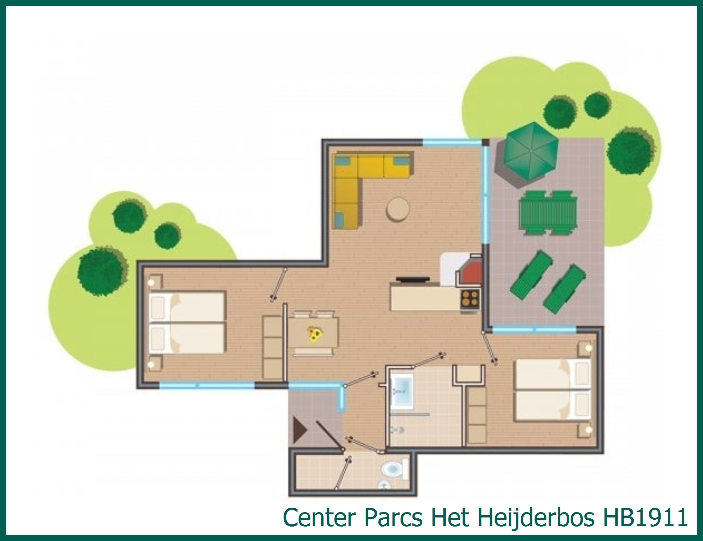 Comfort-Ferienhaus HB1911 in Het Heijderbos