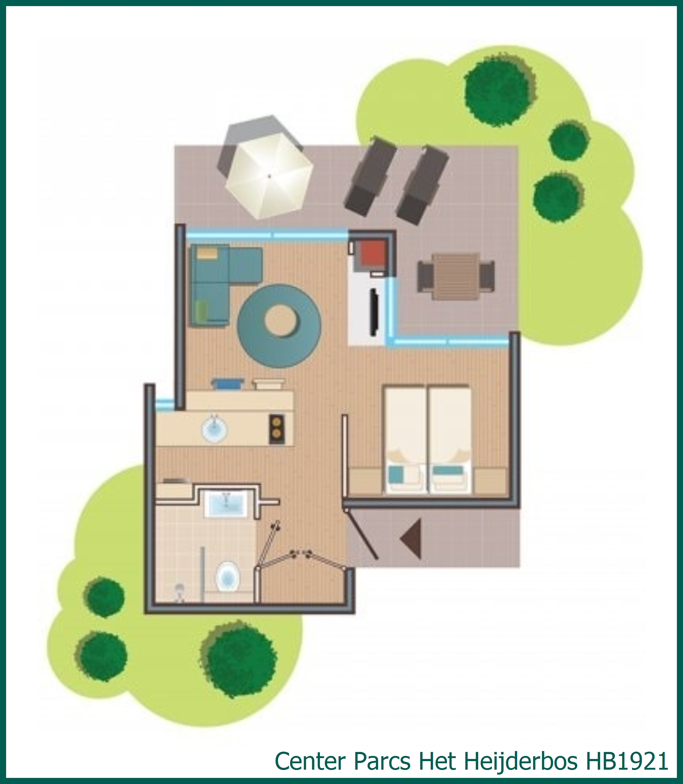 Premium-Ferienhaus HB1921 in Het Heijderbos