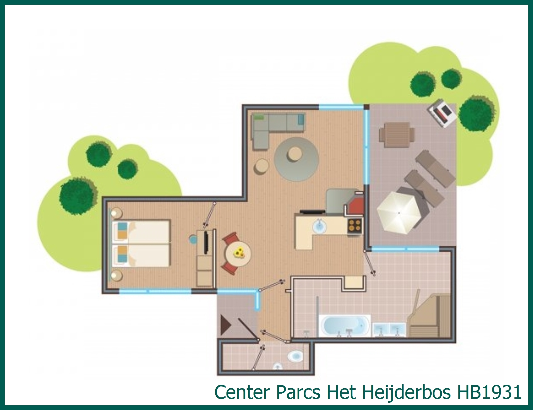 VIP-Ferienhaus HB1931 in Het Heijderbos