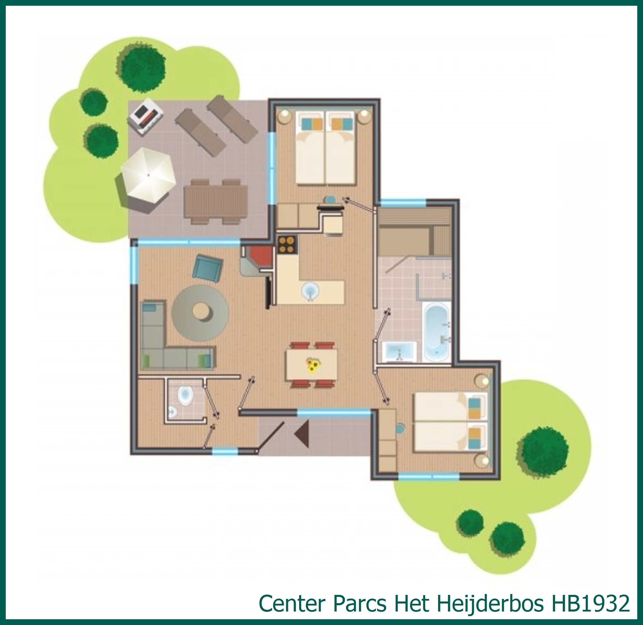 VIP-Ferienhaus HB1932 in Het Heijderbos