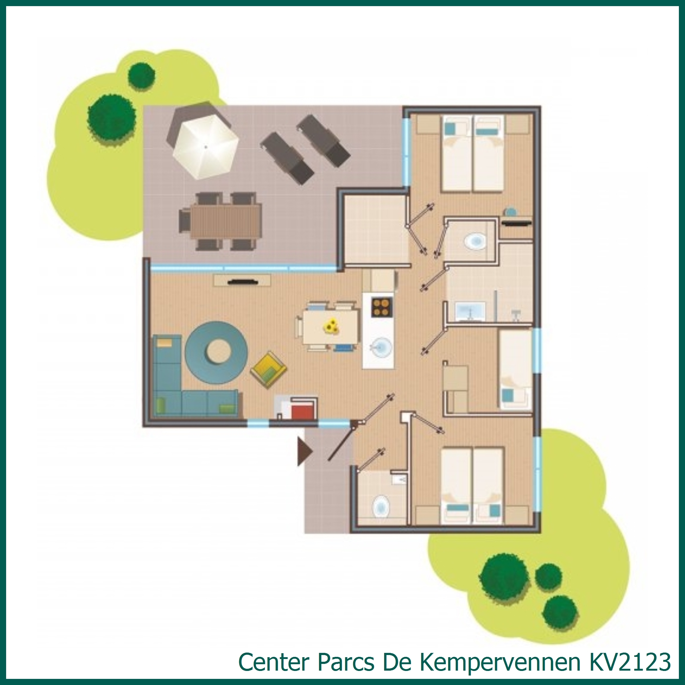Premium-Ferienhaus KV2123 in De Kempervennen