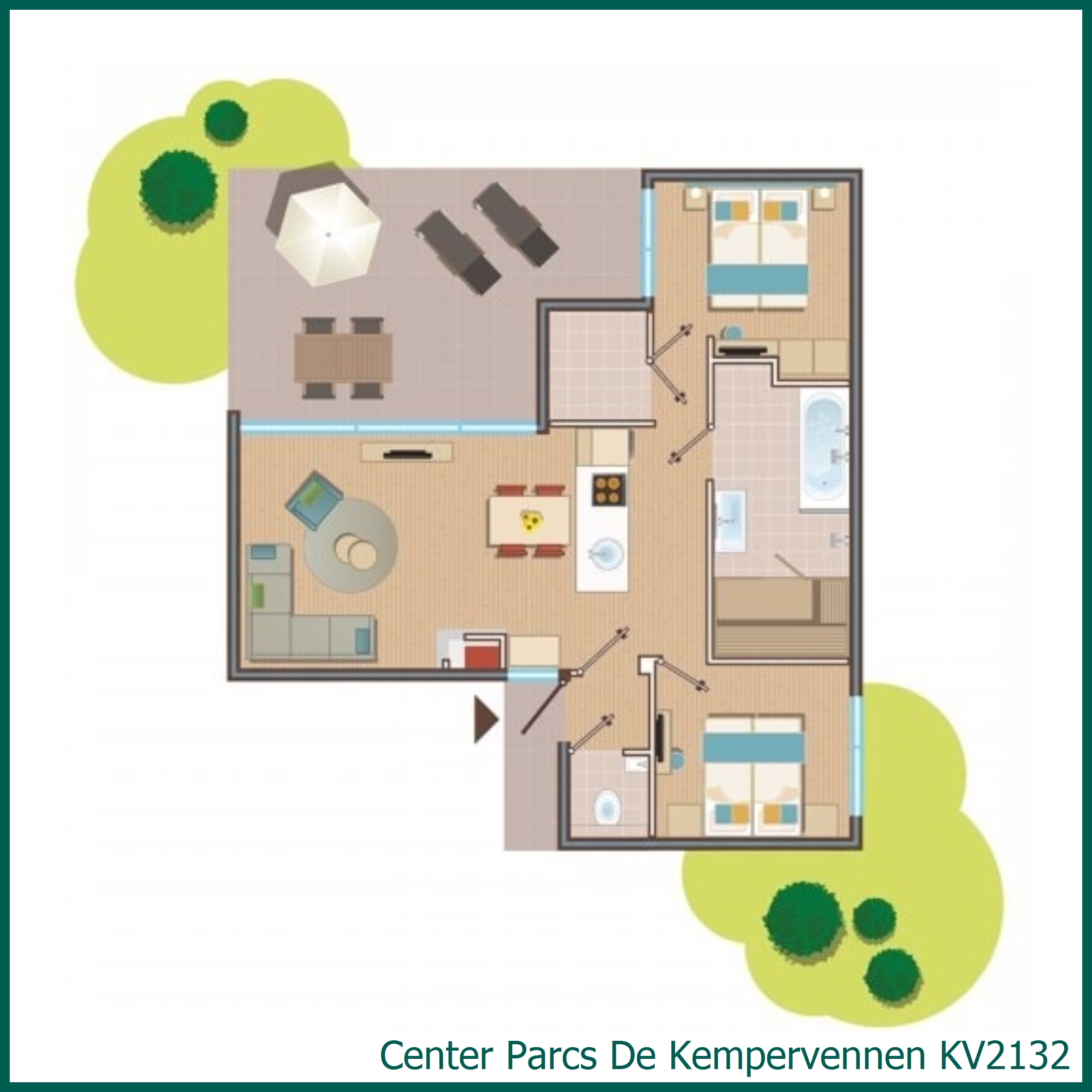 VIP-Ferienhaus KV2132 in De Kempervennen