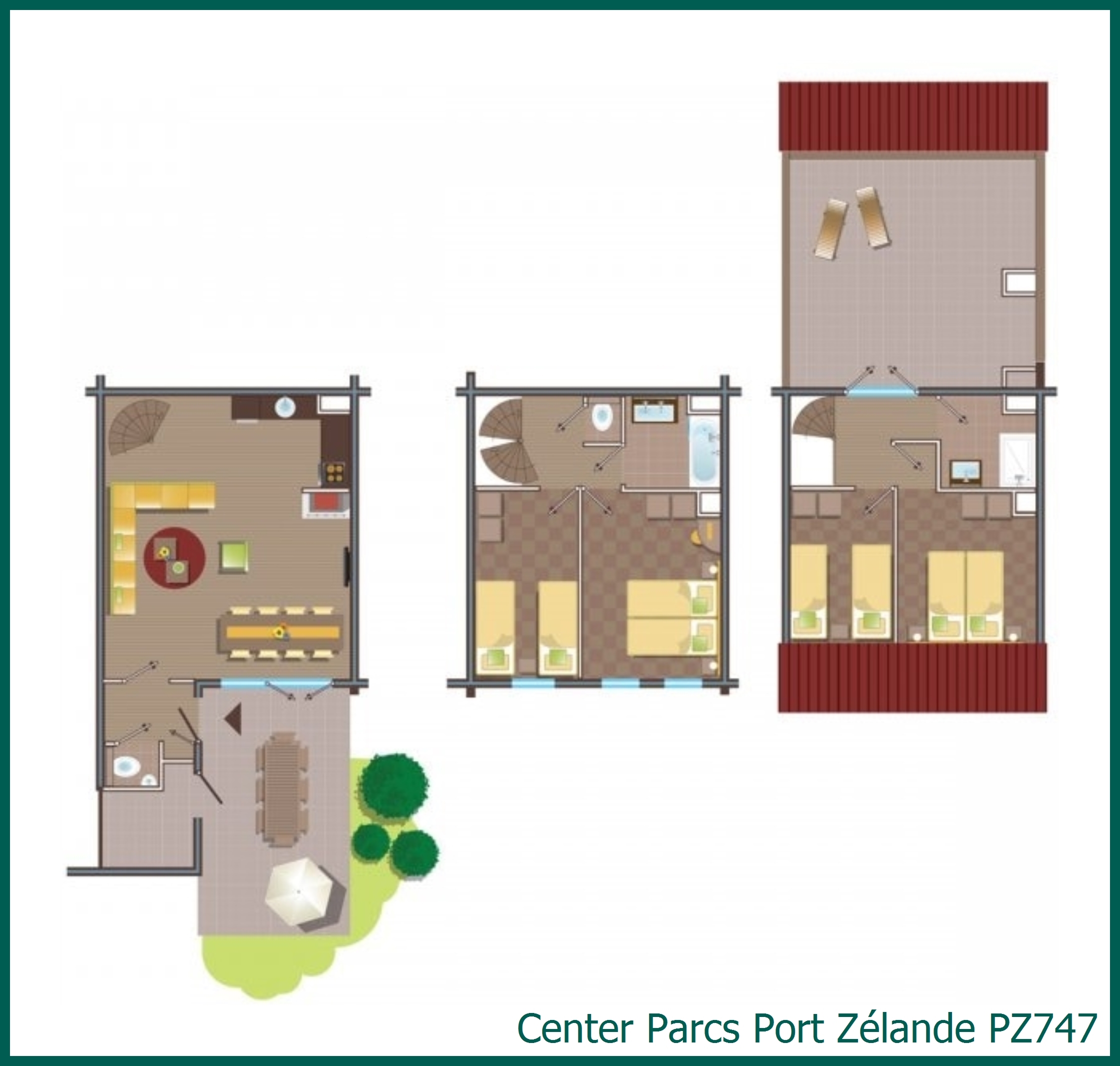 Premium-Ferienhaus PZ747 in Port Zélande