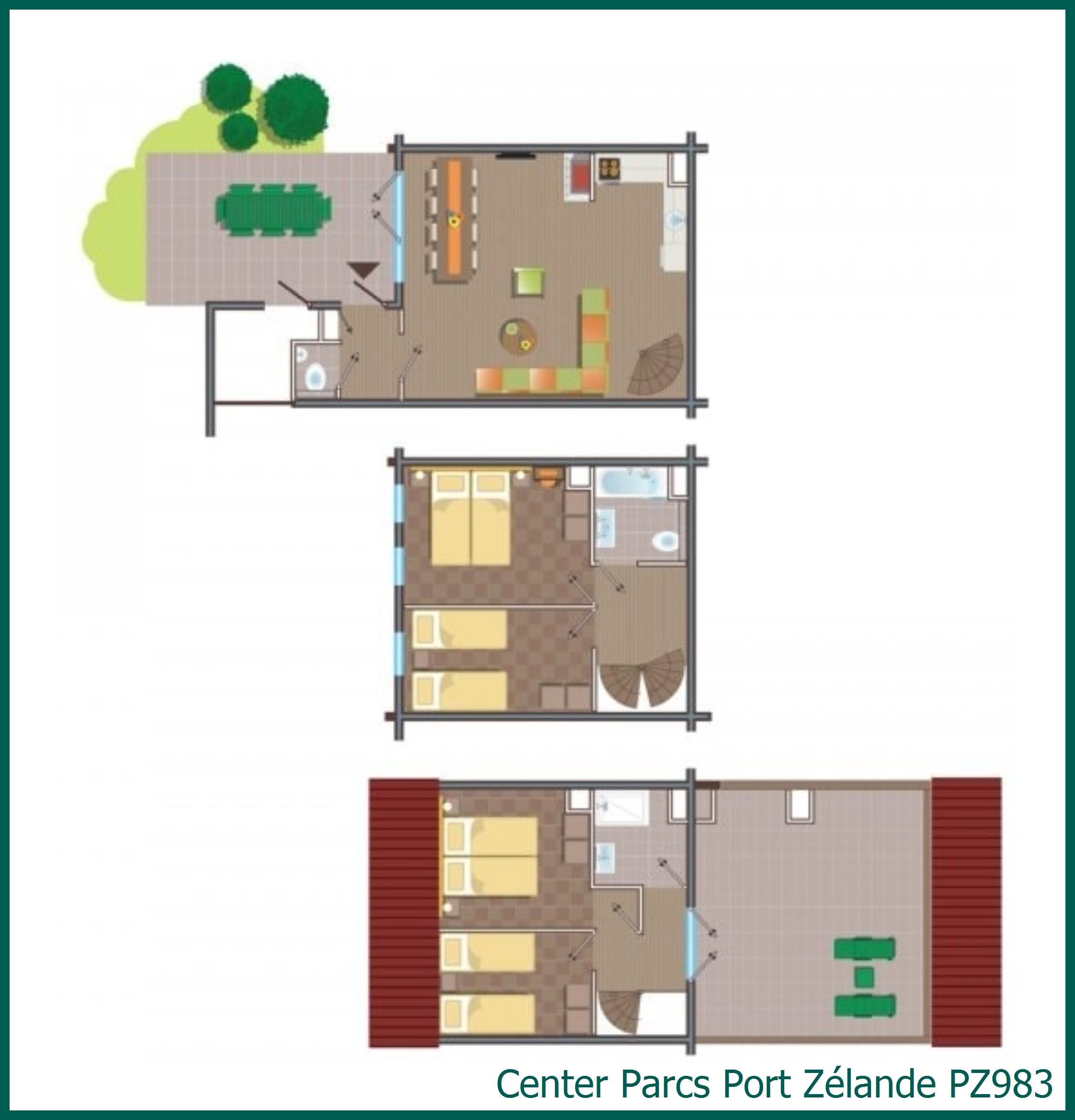 Comfort-Ferienhaus PZ983 in Port Zélande
