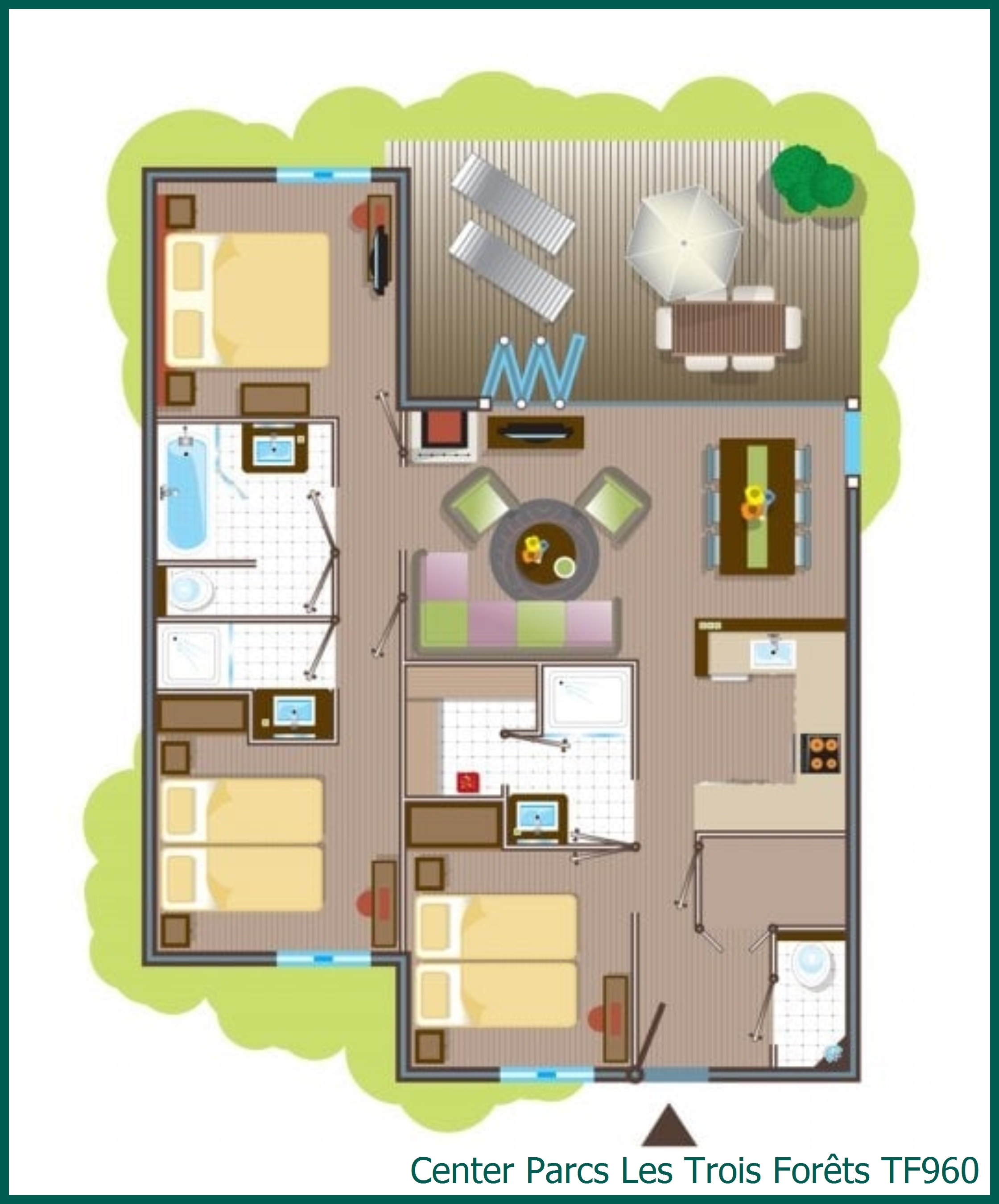 VIP-Ferienhaus TF960 in Les Trois Forêts