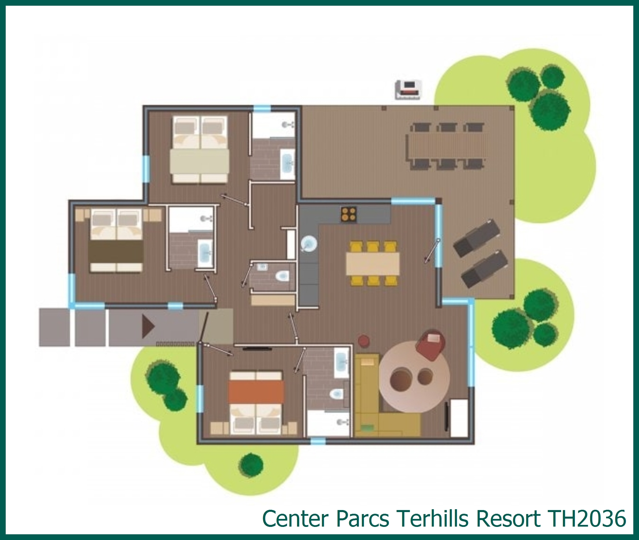 VIP-Ferienhaus TH2036 in Terhills Resort