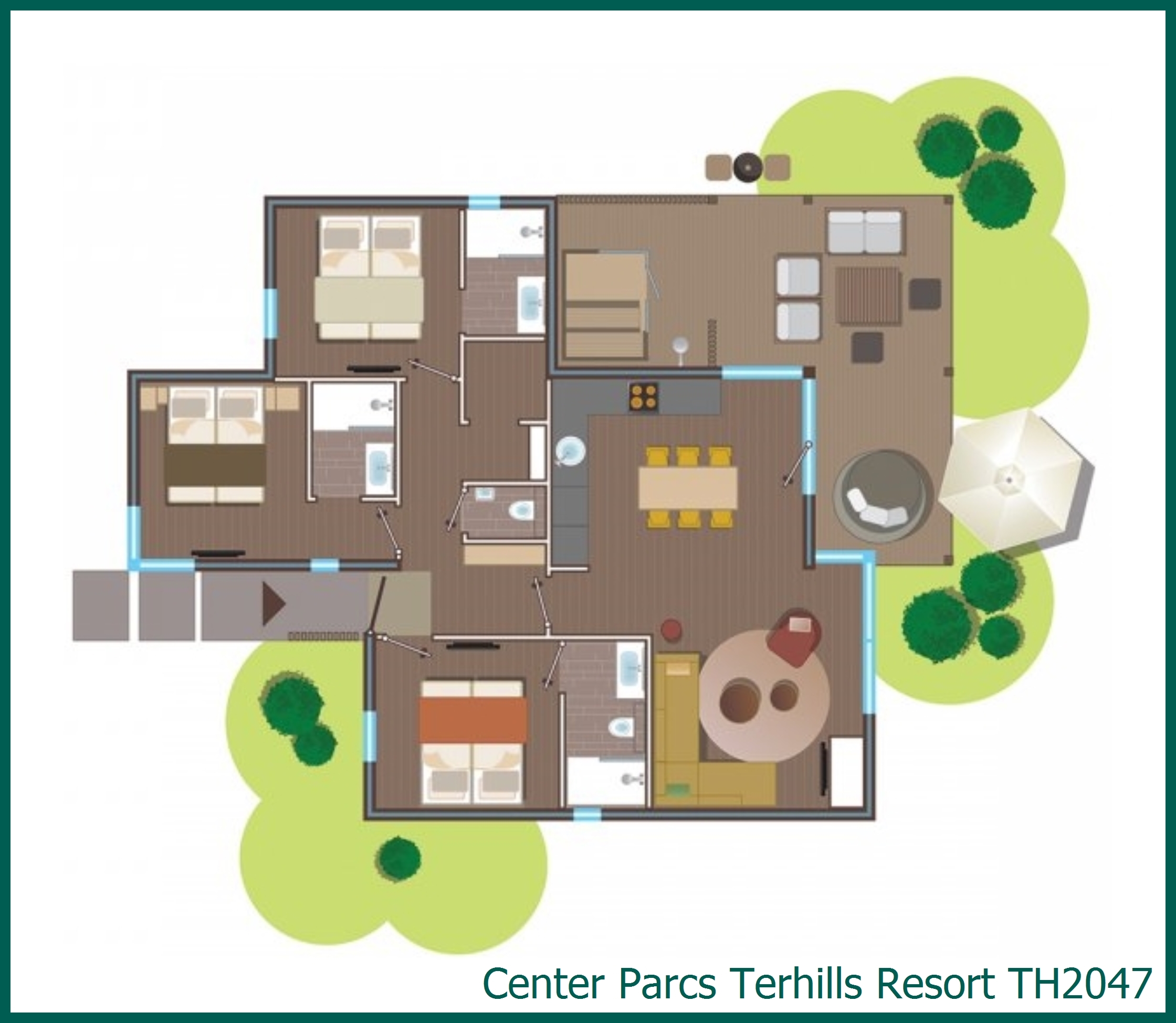 Exclusive-Ferienhaus TH2047 in Terhills Resort