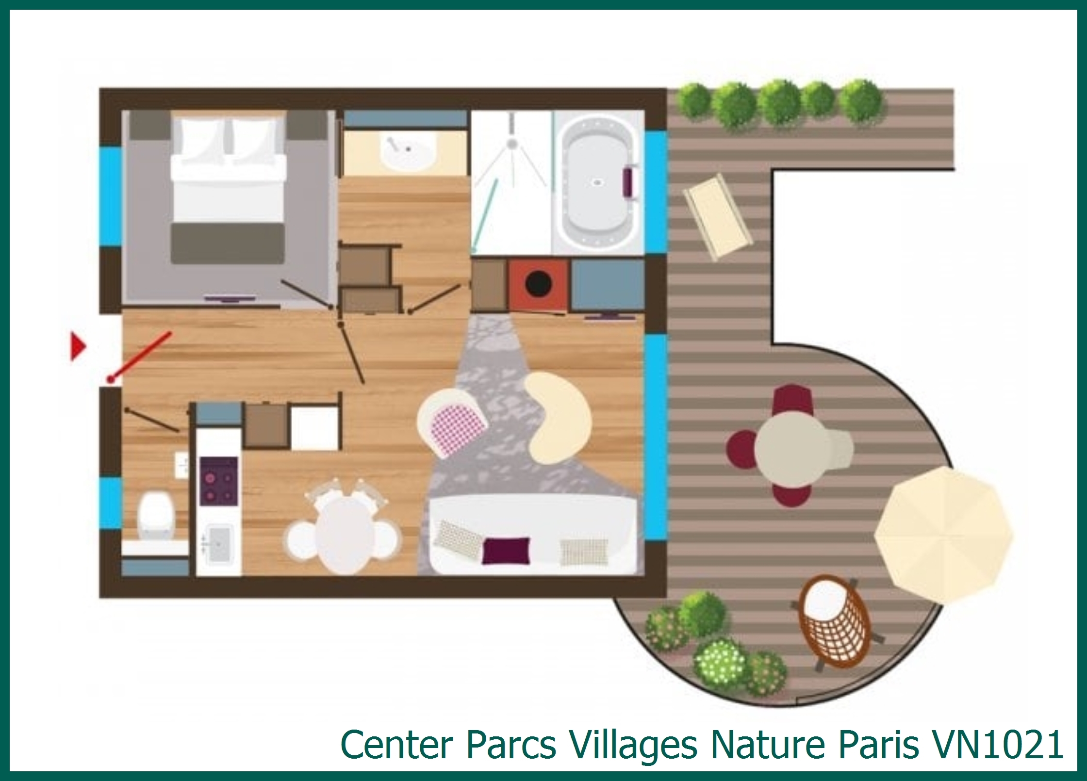 Apartment VN1021 in Villages Nature Paris