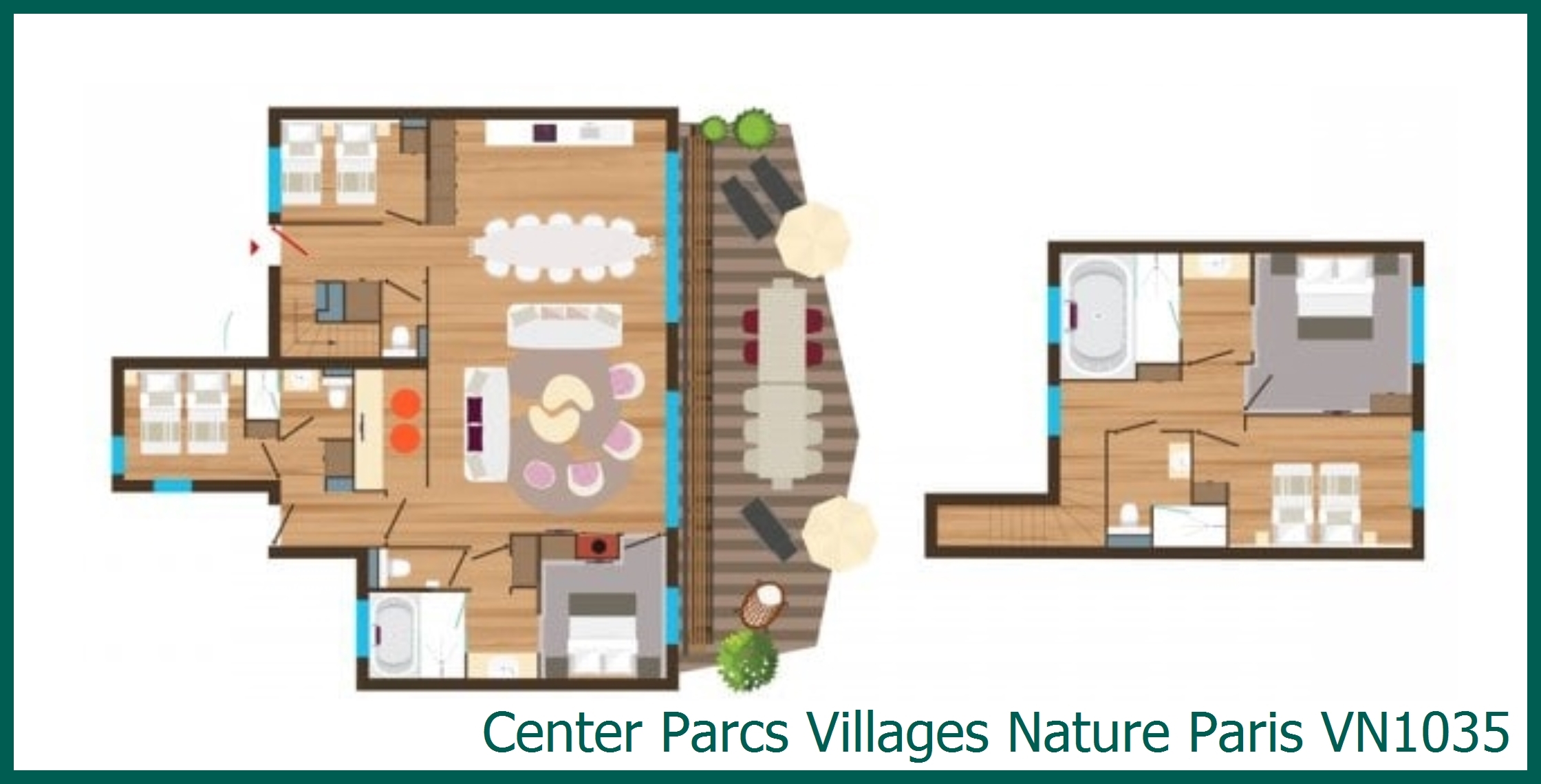 Ferienhaus VN1035 in Villages Nature Paris