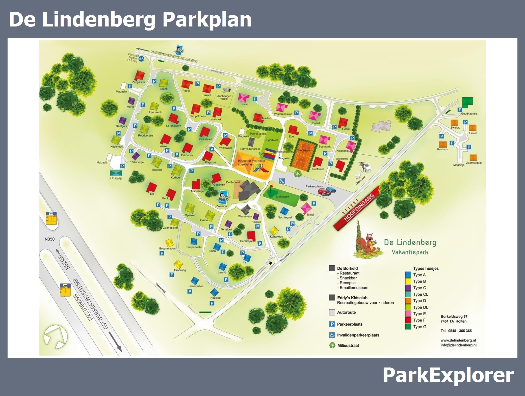 Karte und Lageplan De Lindenberg