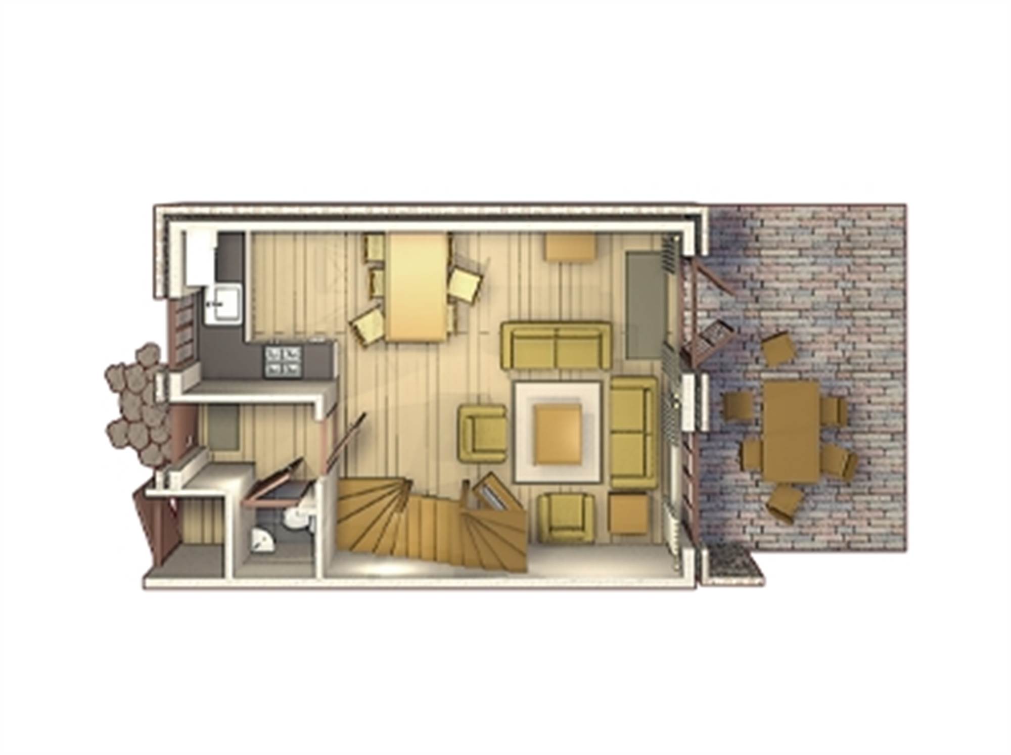 Ferienhaus im Dorf 6 Personen DH6 in Bosrijk