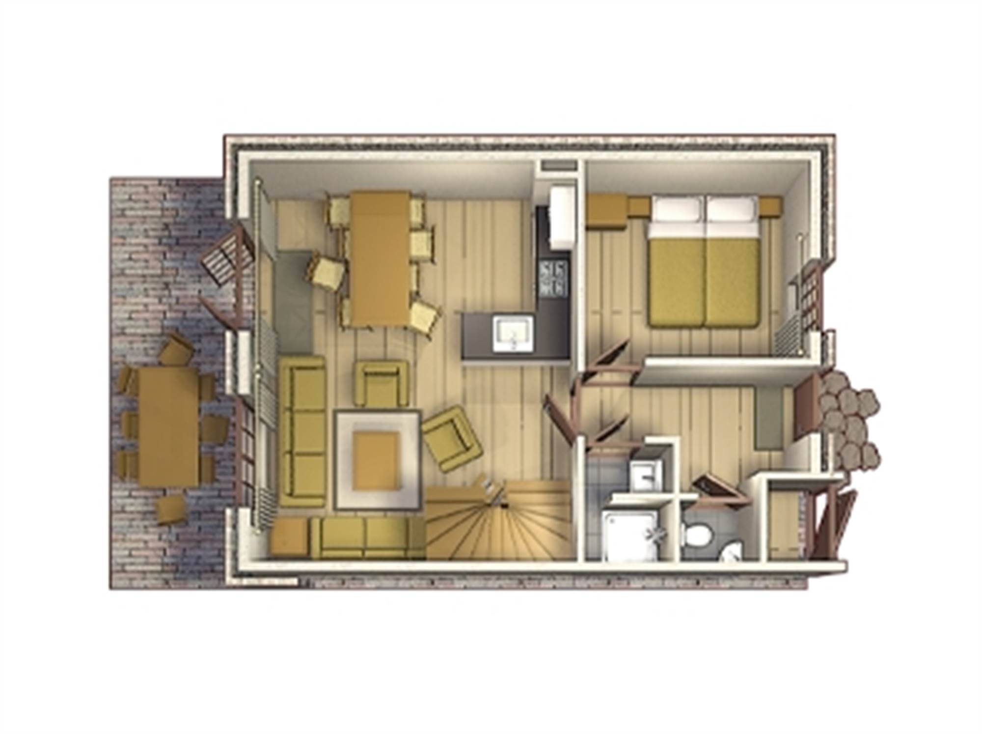 Ferienhaus im Dorf 8 Personen DH8 in Bosrijk