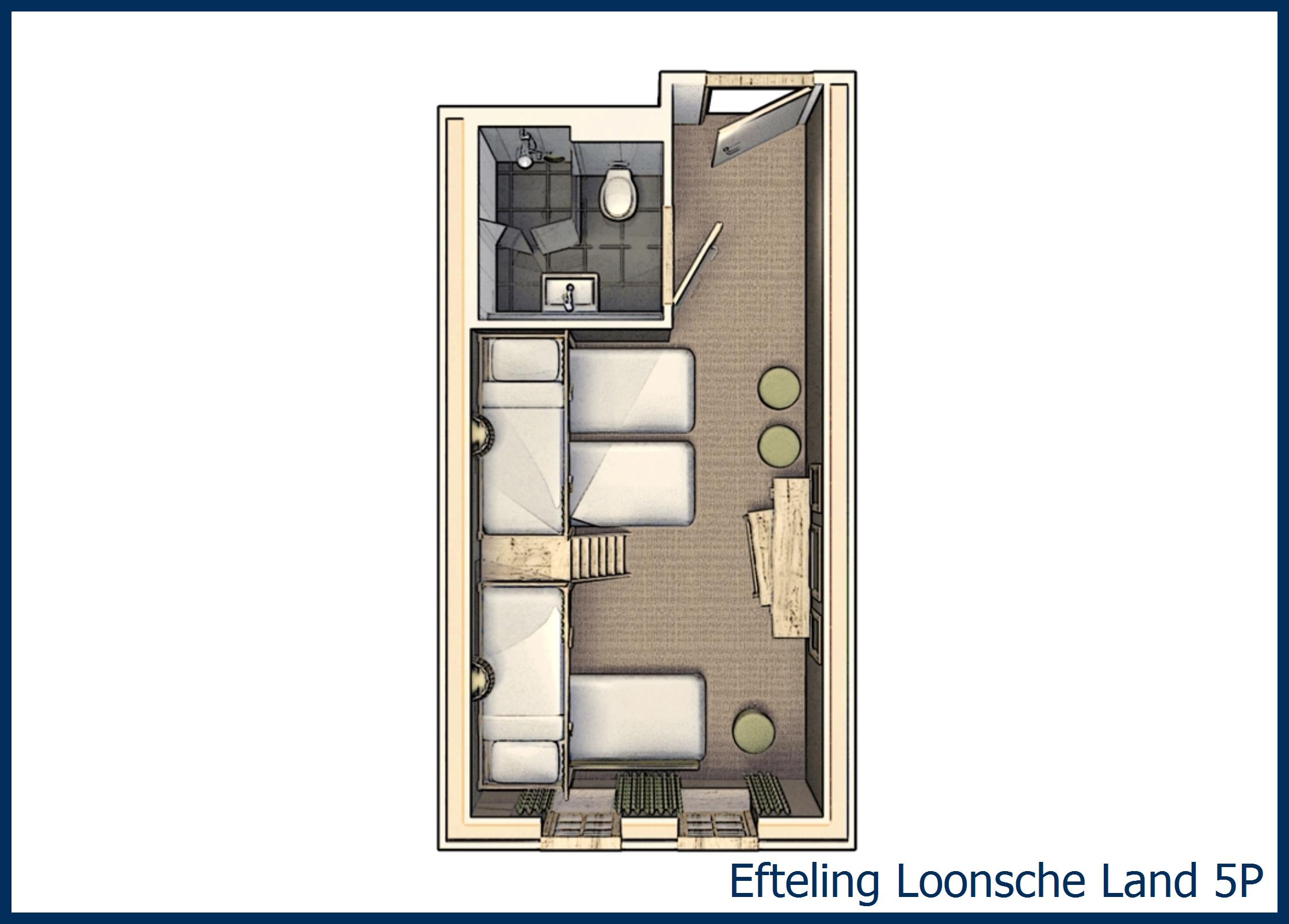 Hotelzimmer 5 Personen 5P in Loonsche Land