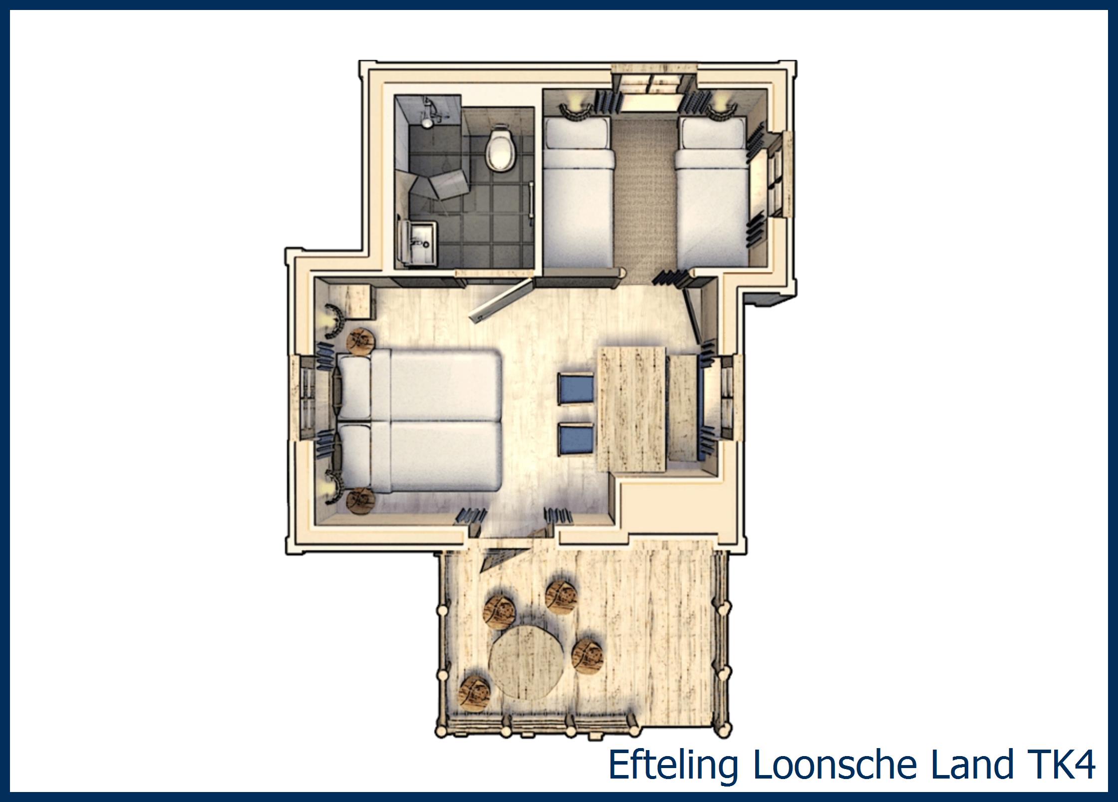 Themenzimmer Baum 4 Personen TK4 in Loonsche Land