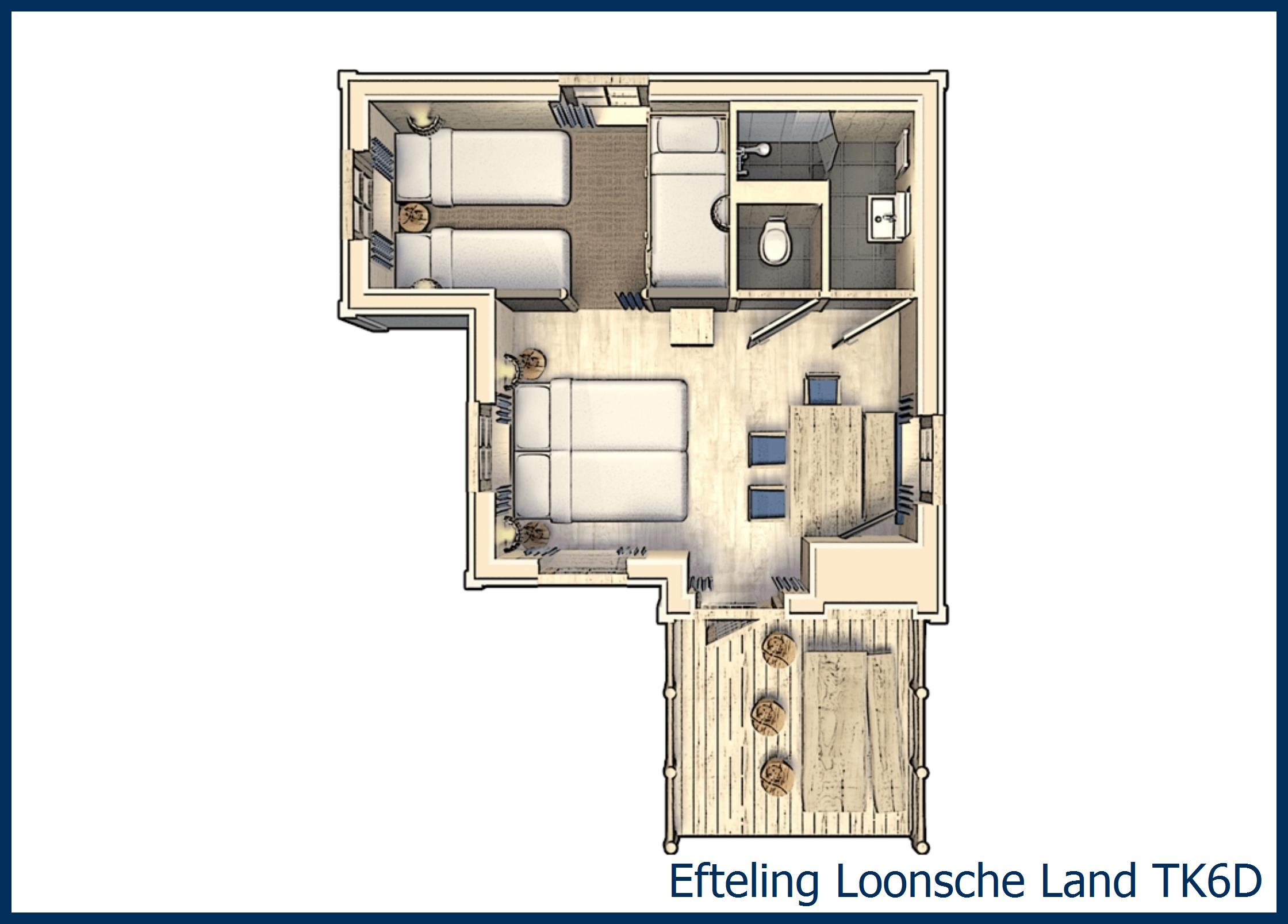 Themenzimmer Düne 6 Personen TK6D in Loonsche Land