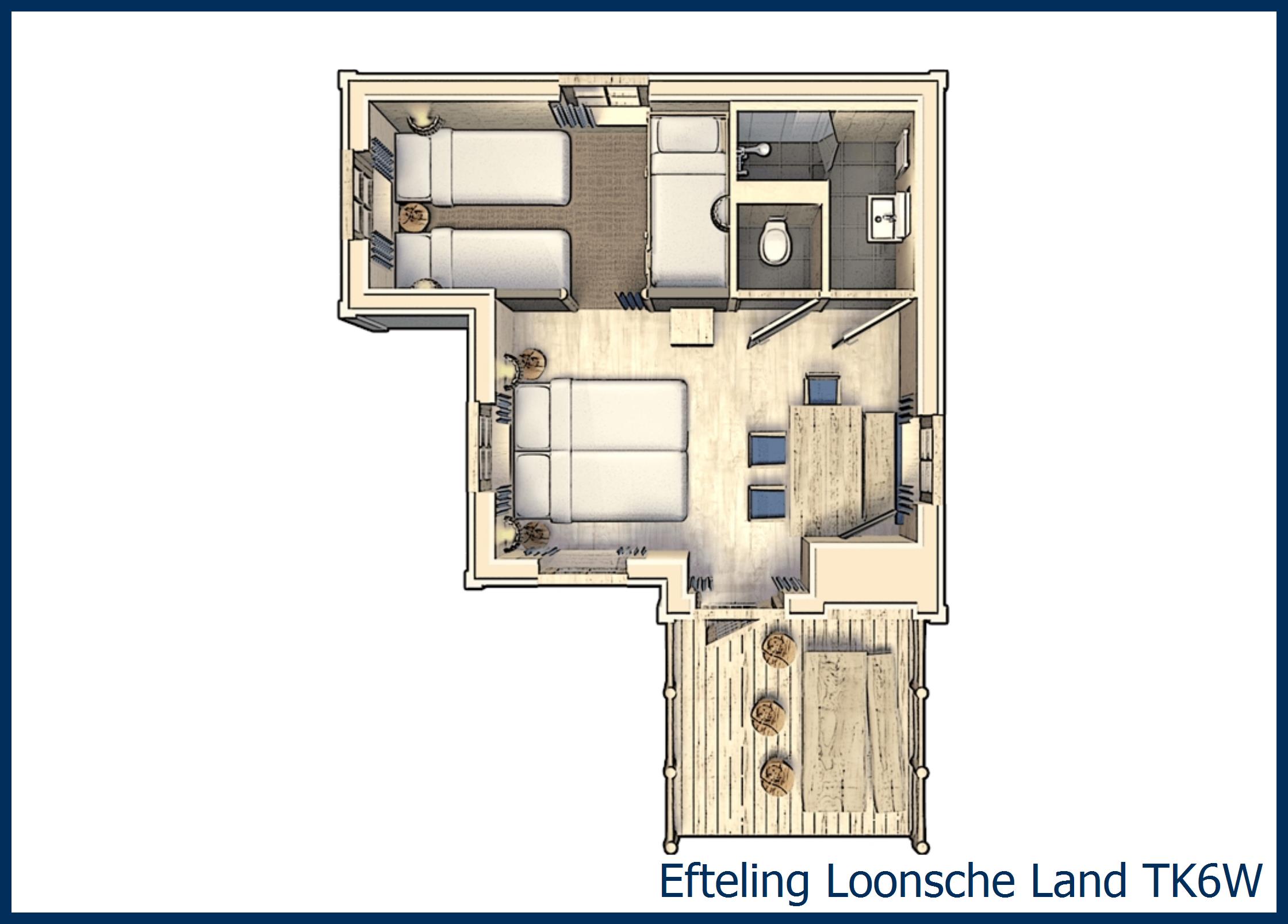 Themenzimmer See 6 Personen TK6W in Loonsche Land