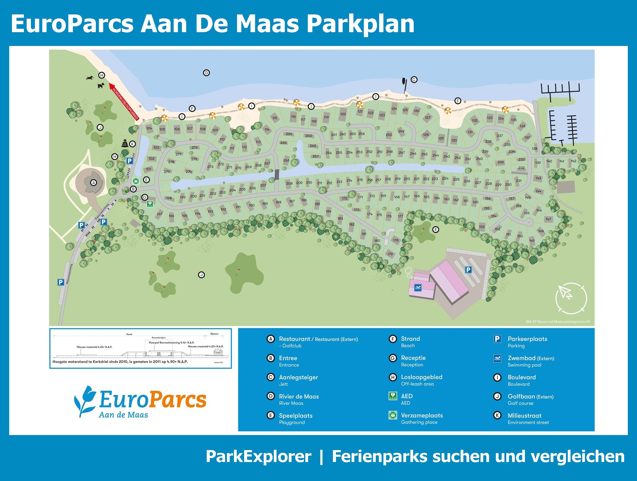 Karte und Lageplan Aan De Maas