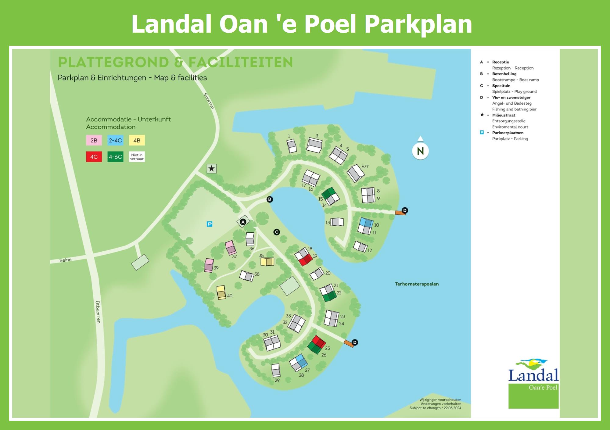 Karte und Lageplan Oan 'e Poel