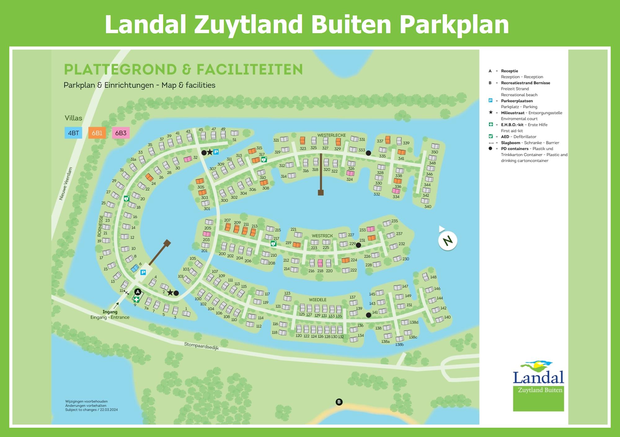 Karte und Lageplan Zuytland Buiten