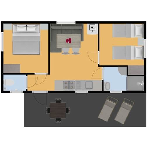 Kindermobilheim Mobilheim Fare - 4BDV in Belledonne