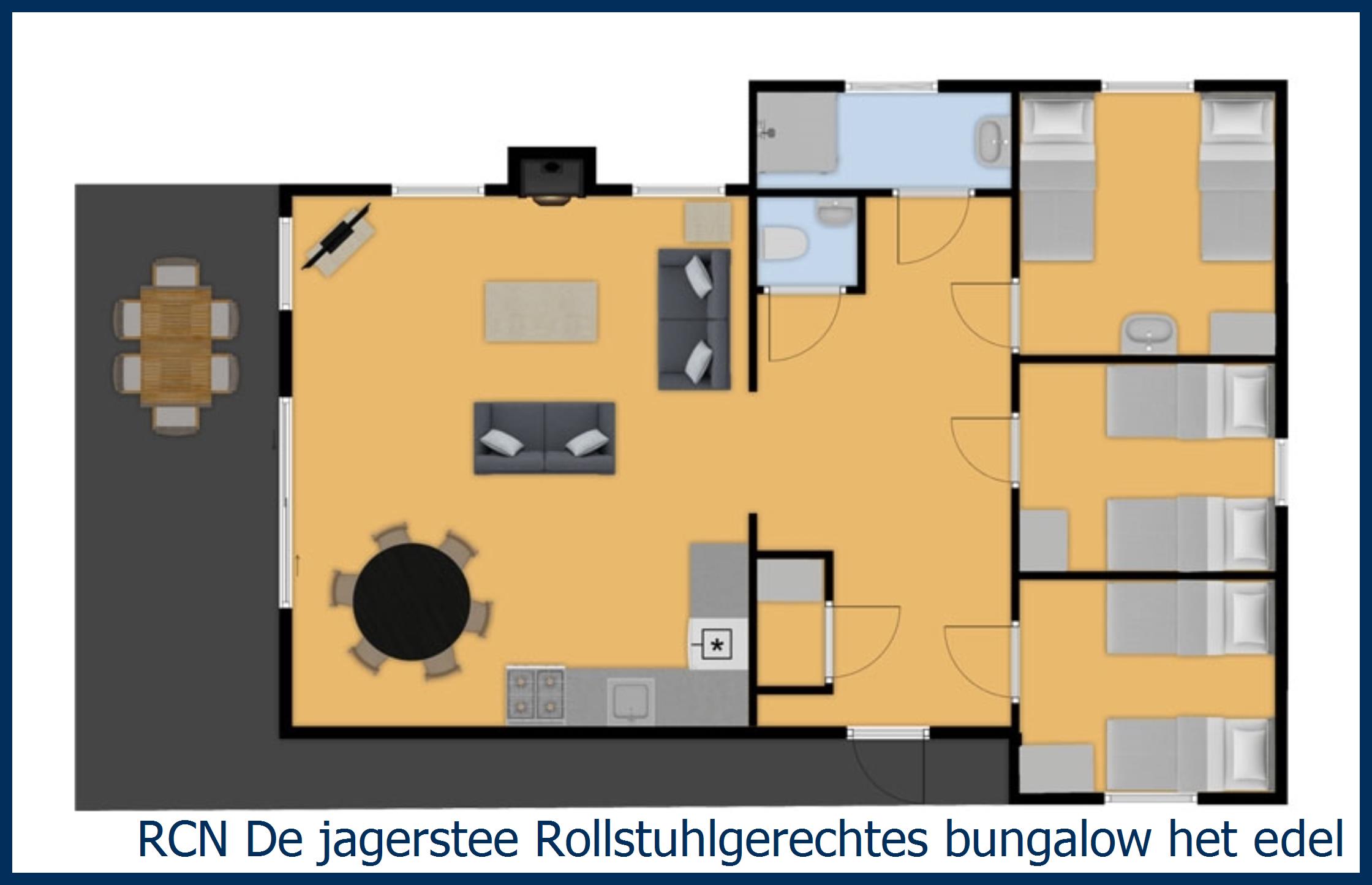 Ferienhaus Rollstuhlgerechtes  het Edelhert in De Jagerstee