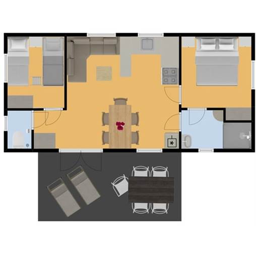 Mobilheim basilic - 5lc+ 5LC+ in Les Collines de Castellane