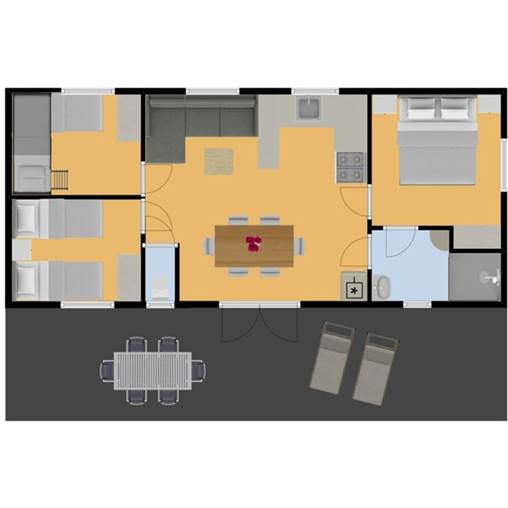 Kindermobilheim Mobilheim Biron - 6LMV+3 in Le Moulin de la Pique