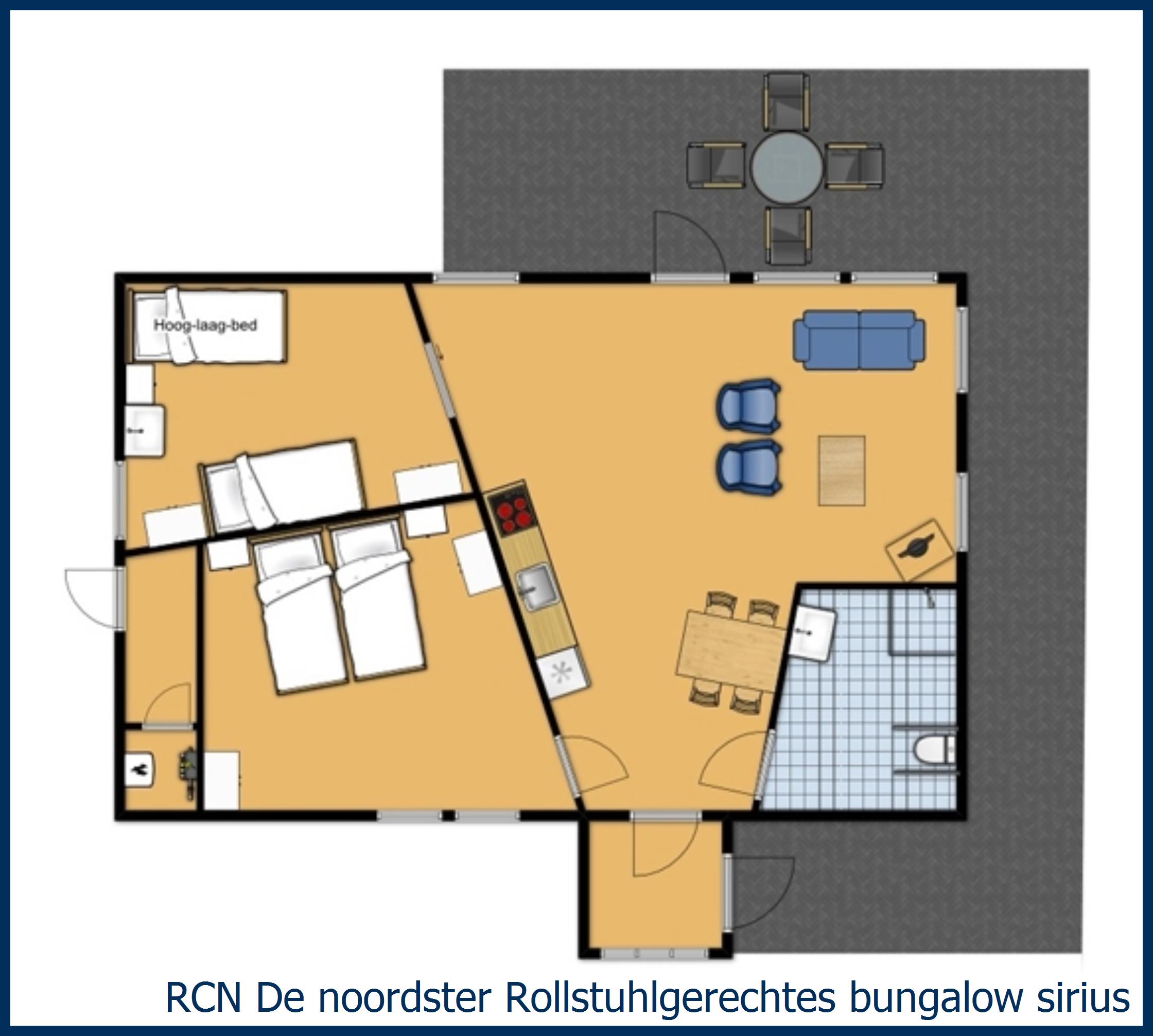 Ferienhaus Rollstuhlgerechtes  sirius in De Noordster