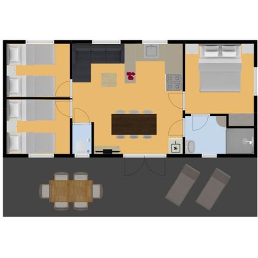 Kindermobilheim Mobilheim Macareux - 6PEV+ in Port l'Epine