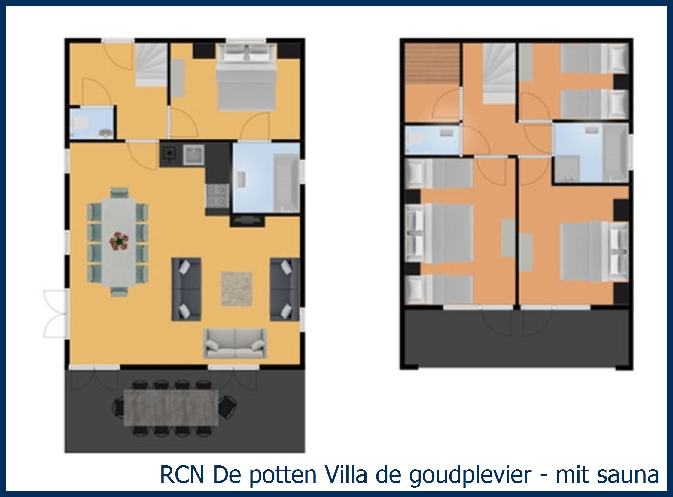 Ferienhaus Villa de Goudplevier mit Sauna in De Potten