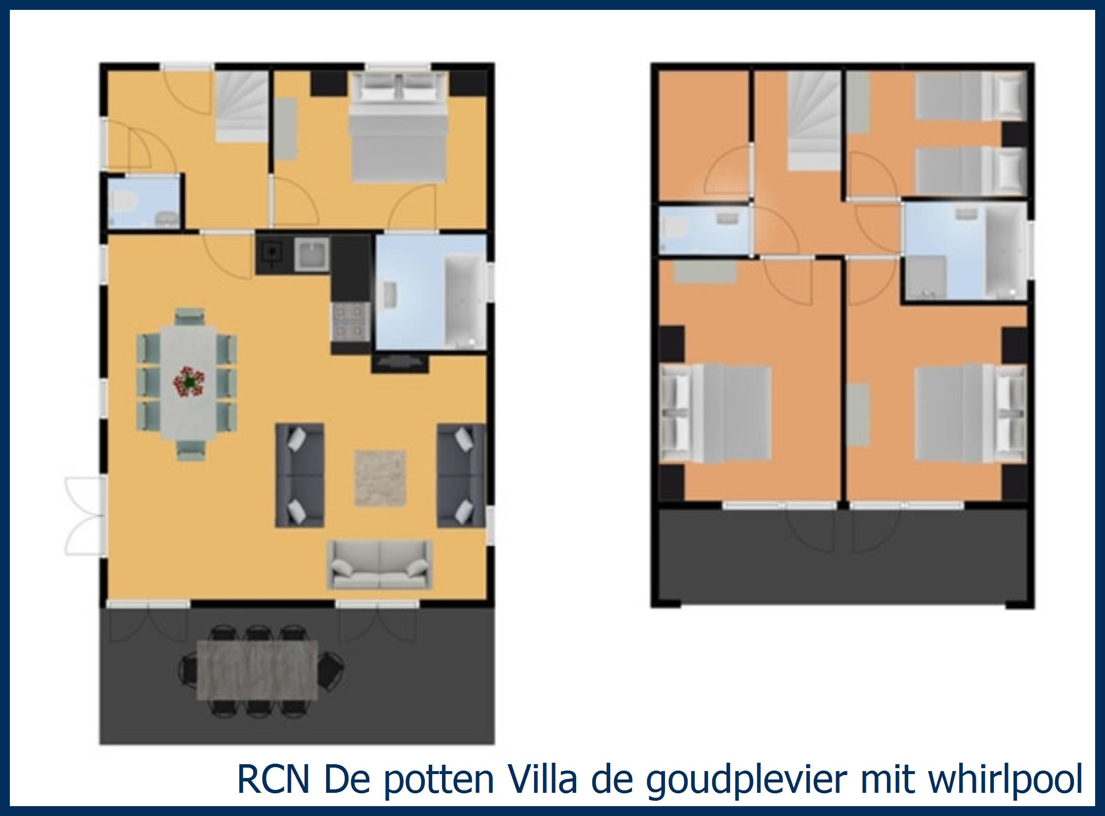 Ferienhaus Villa de Goudplevier mit Whirlpool in De Potten