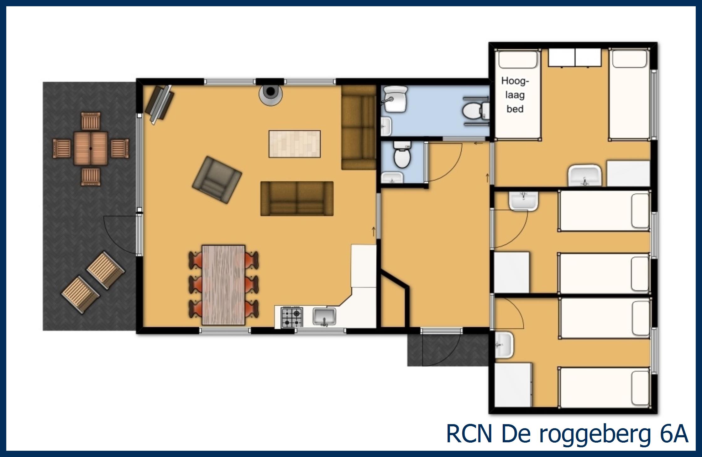 Bungalow barrierefrei de dobbe 6A in De Roggeberg