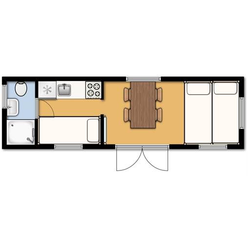 Blockhütte Camping- de klapekster in De Roggeberg