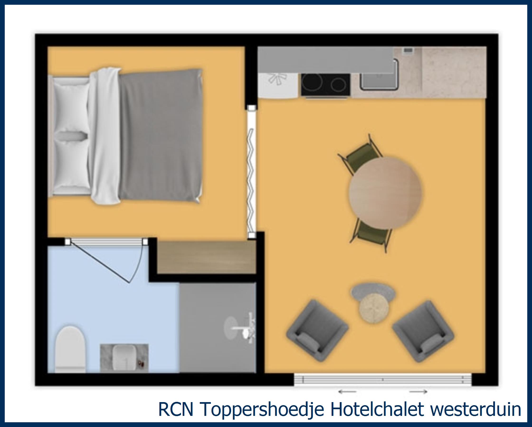 Blockhütte Hotel westerduin in Toppershoedje