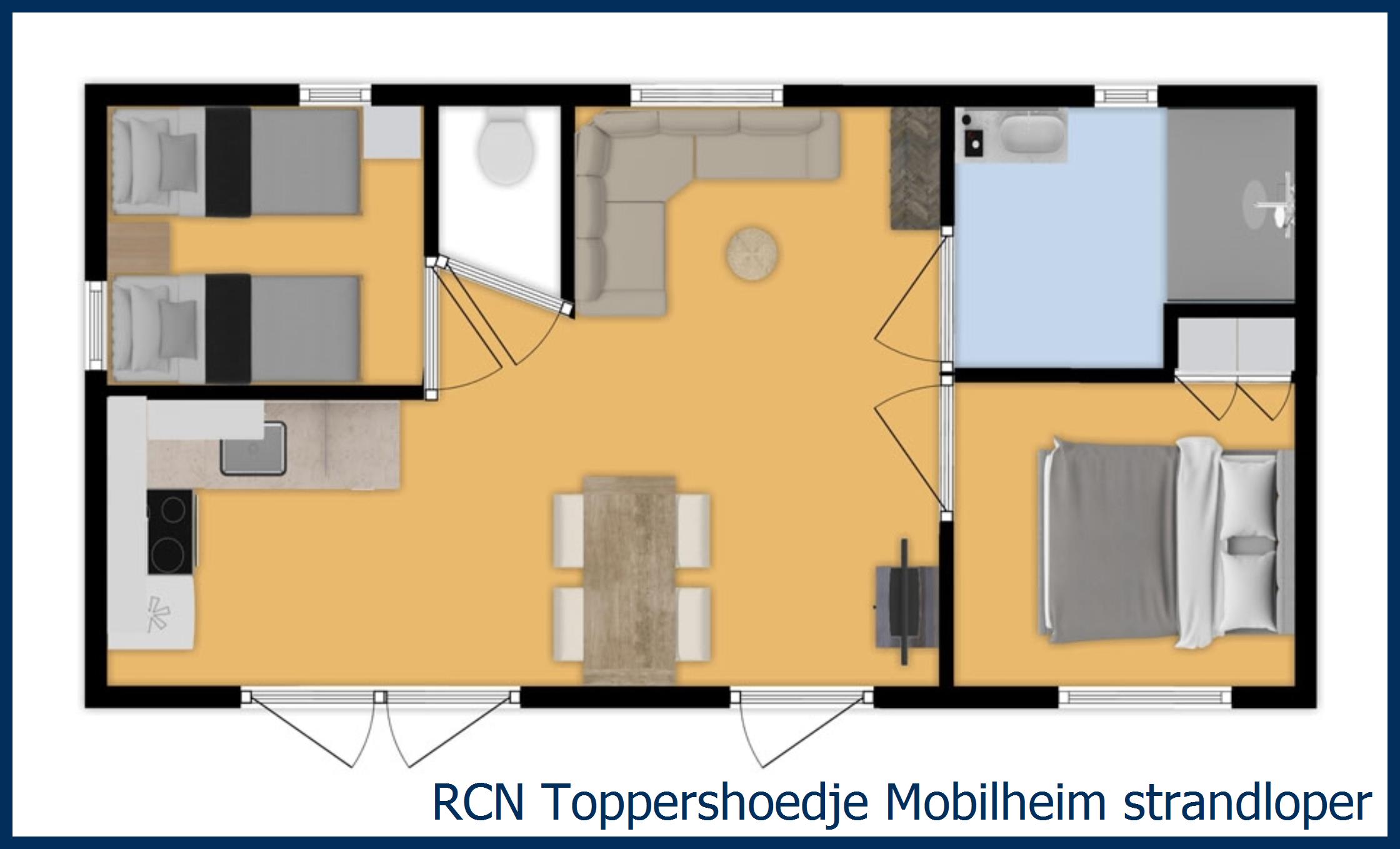Kindermobilheim Mobilheim strandloper in Toppershoedje